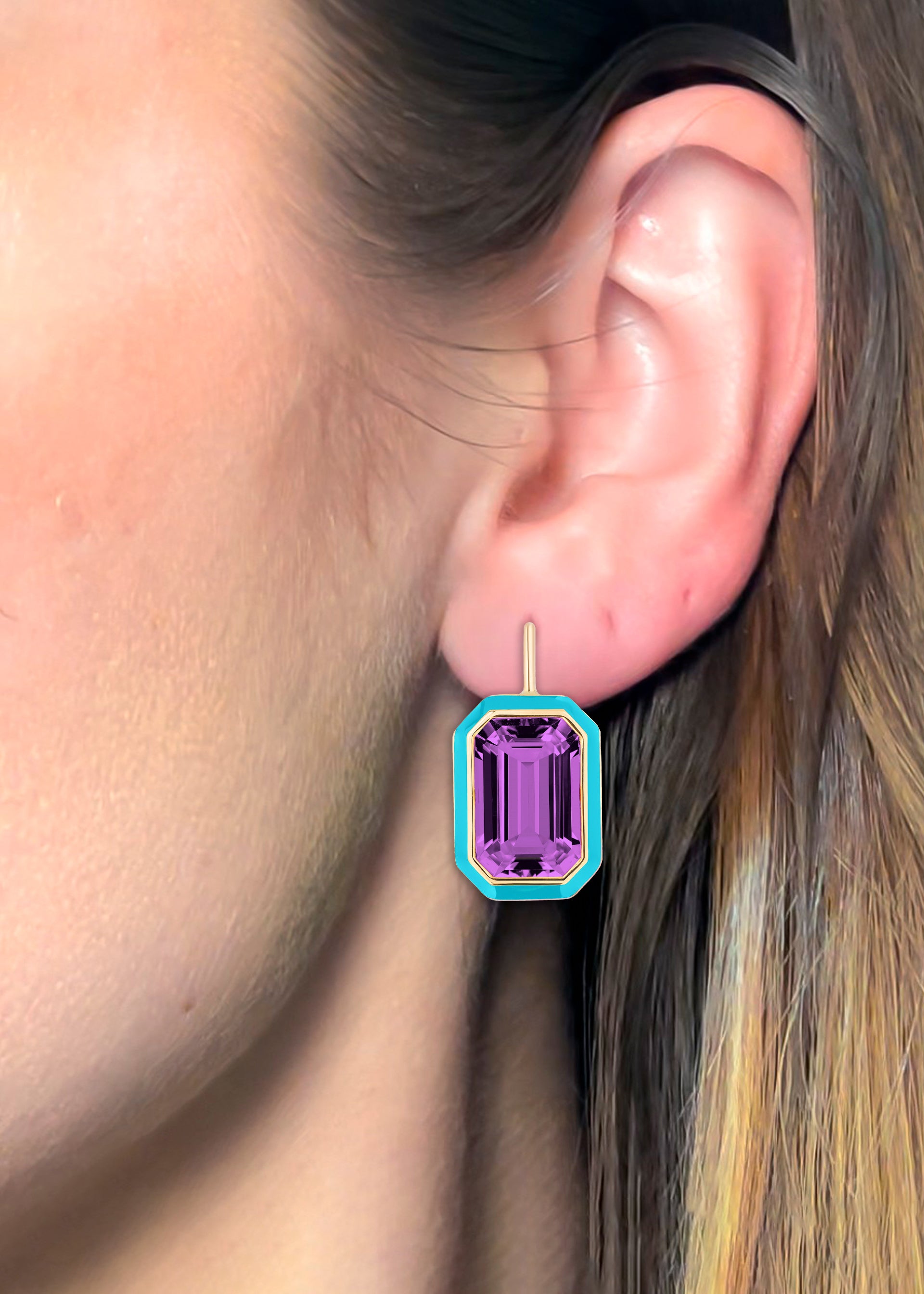 Amethyst with Turquoise