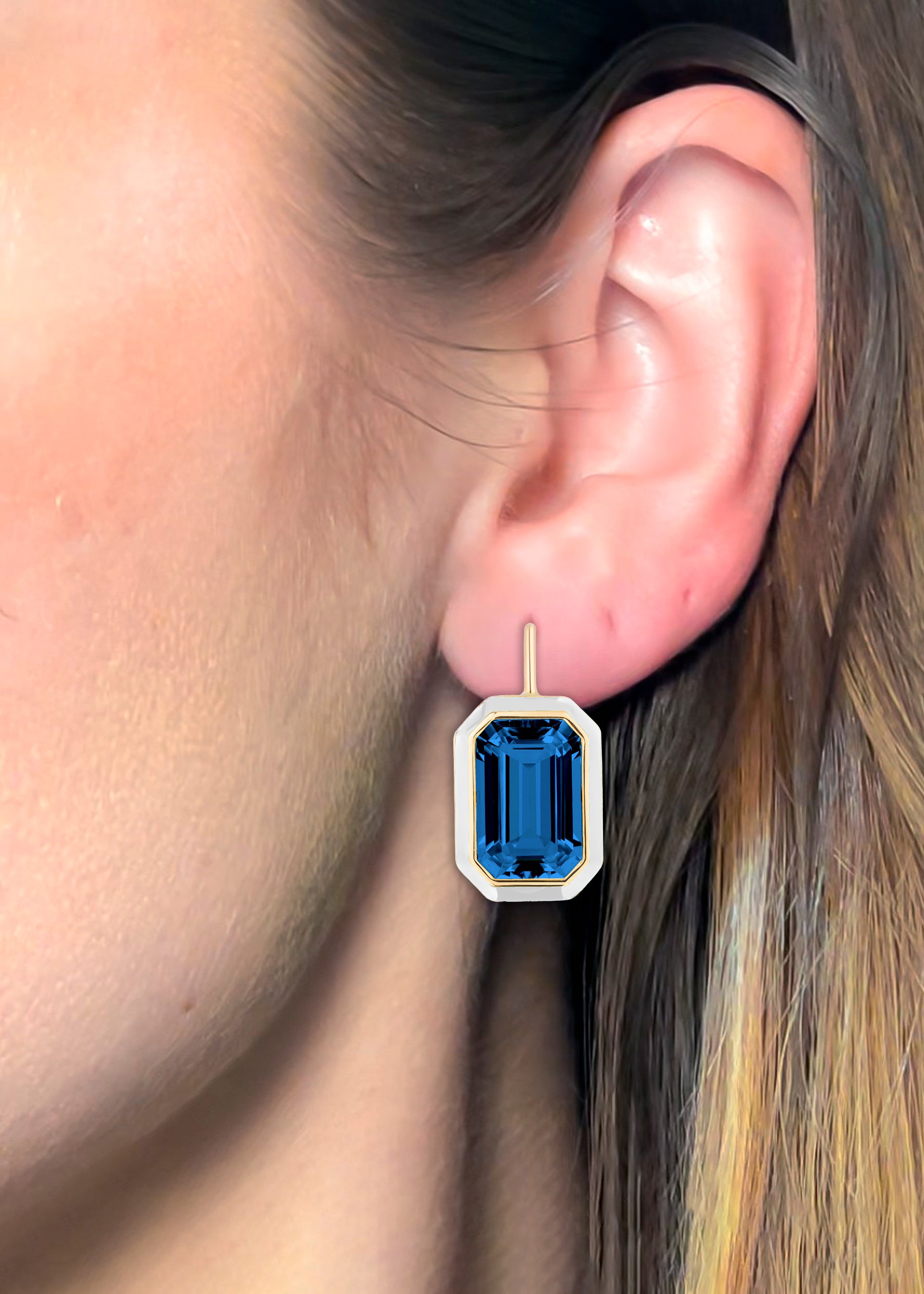 London Blue Topaz with White