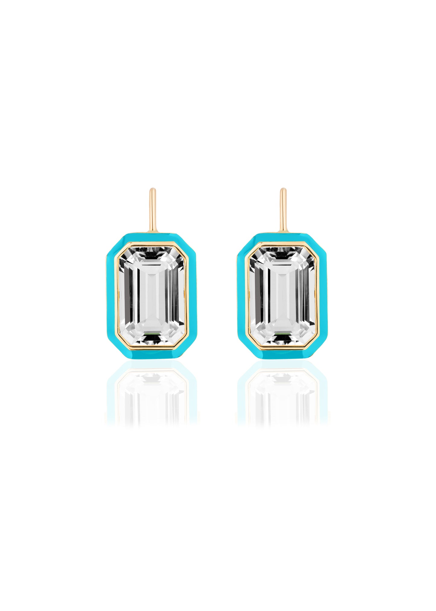 Rock Crystal with Turquoise