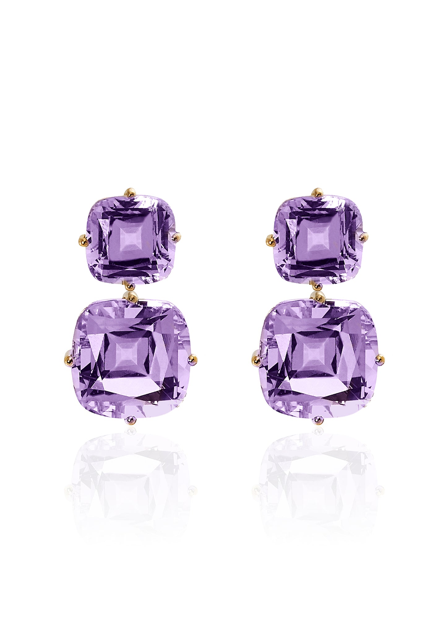 Yellow gold-Amethyst