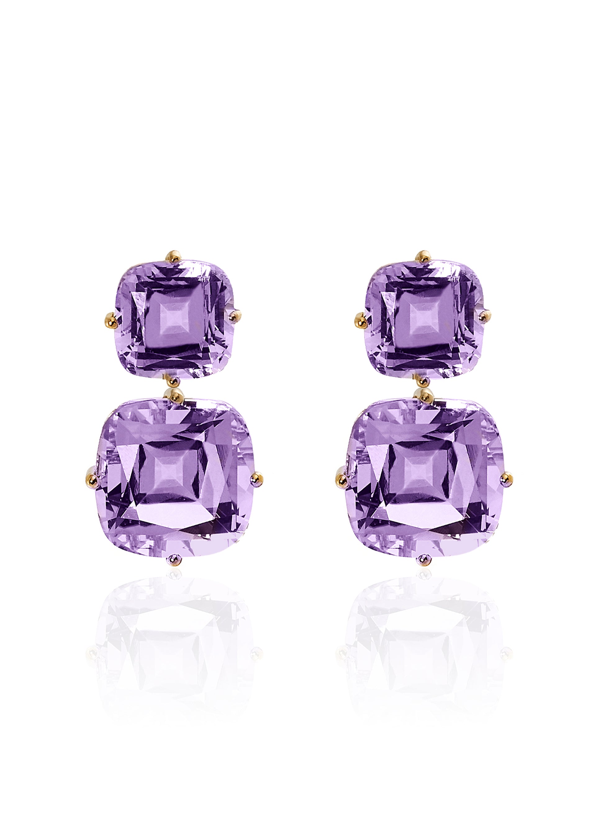 Yellow gold-Amethyst