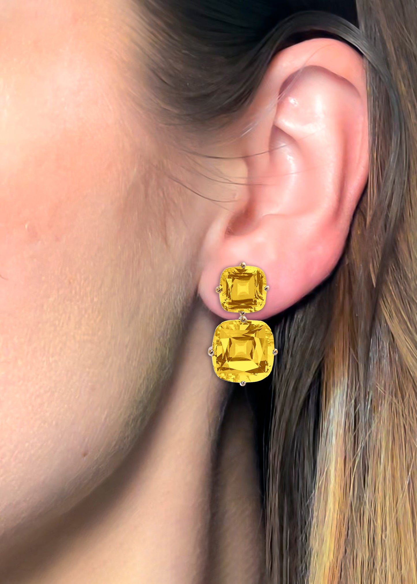 Yellow gold-Citrine