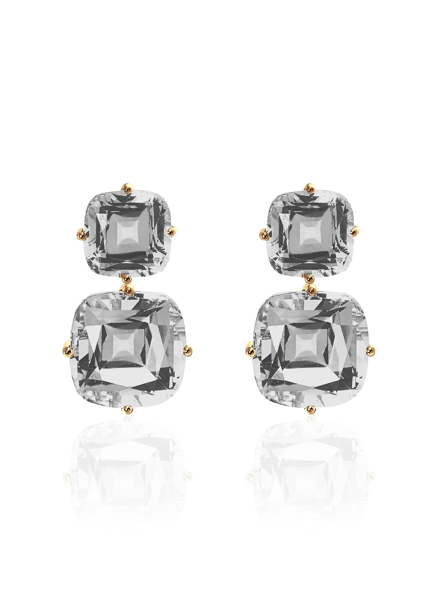 Yellow gold-Rock Crystal