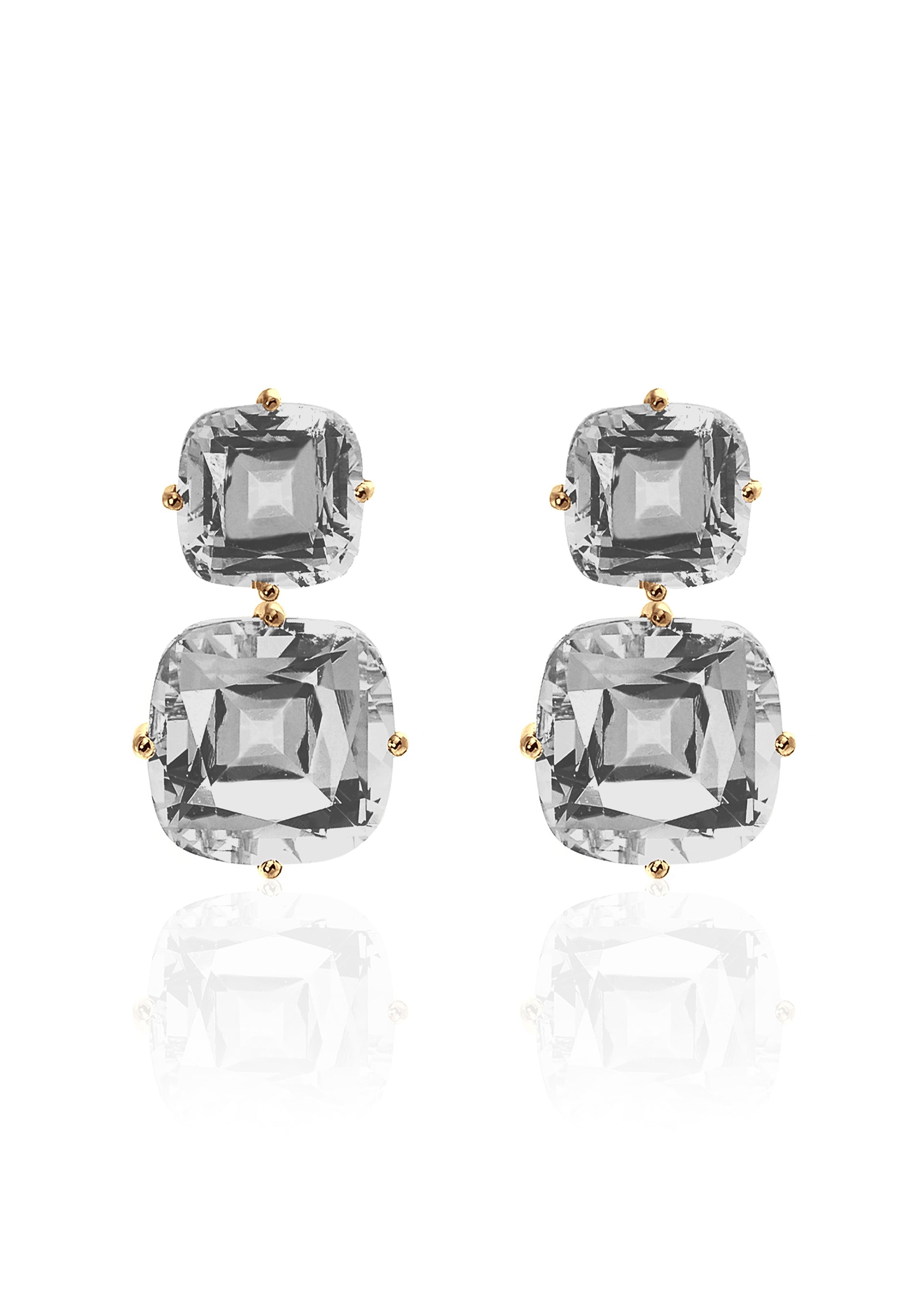 Yellow gold-Rock Crystal