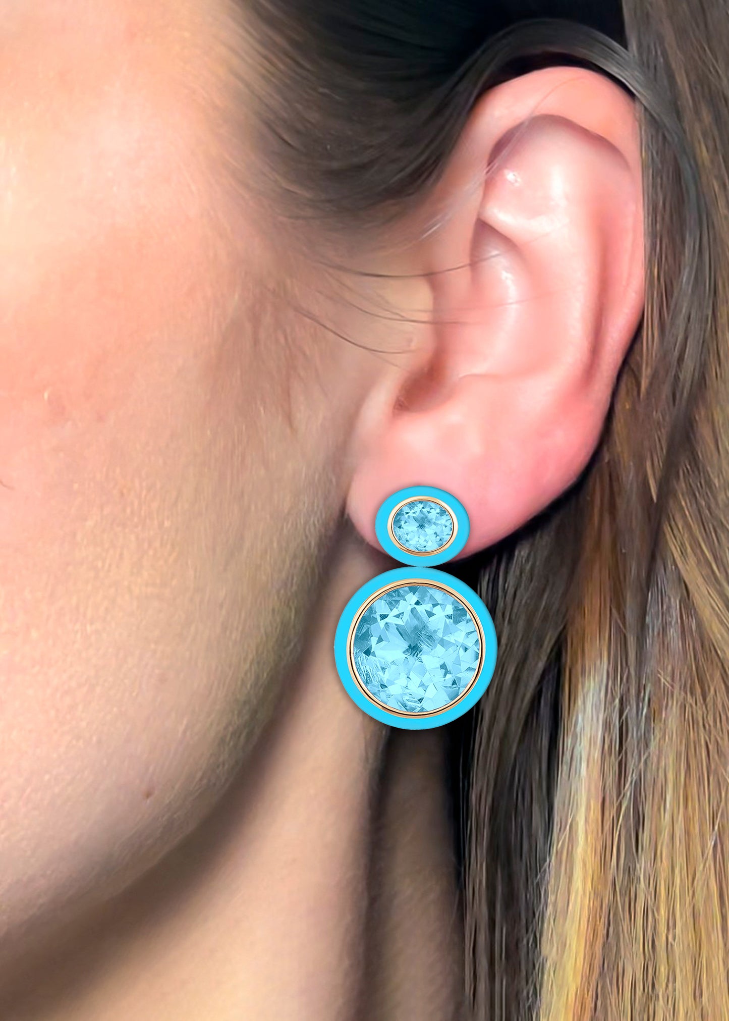 Blue Topaz with Turquoise