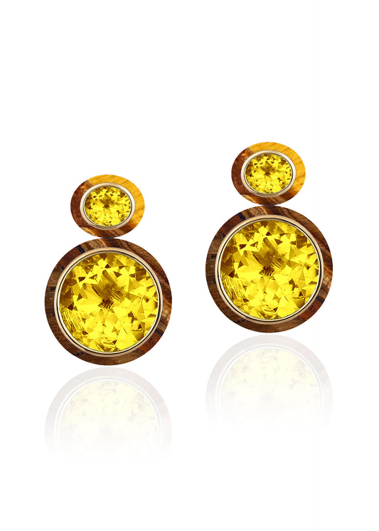 Citrine with Tiger Eye