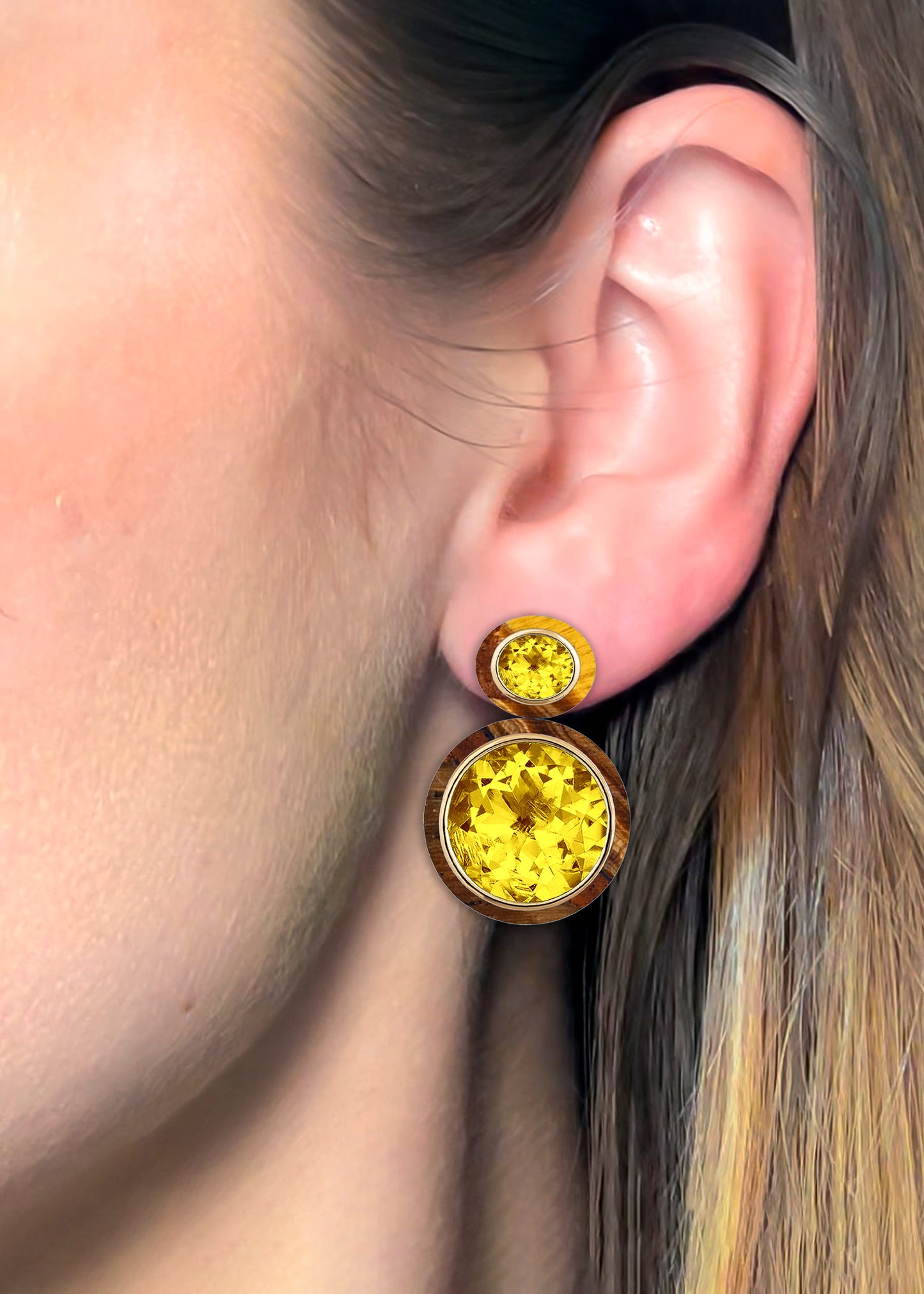 Citrine with Tiger Eye