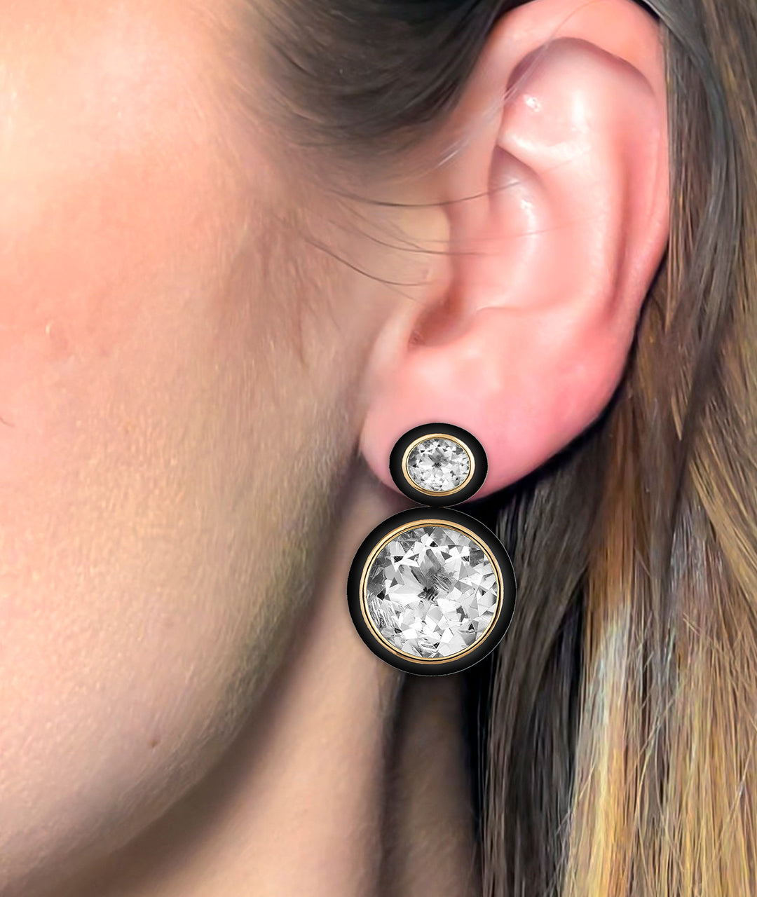 Rock Crystal with Onyx