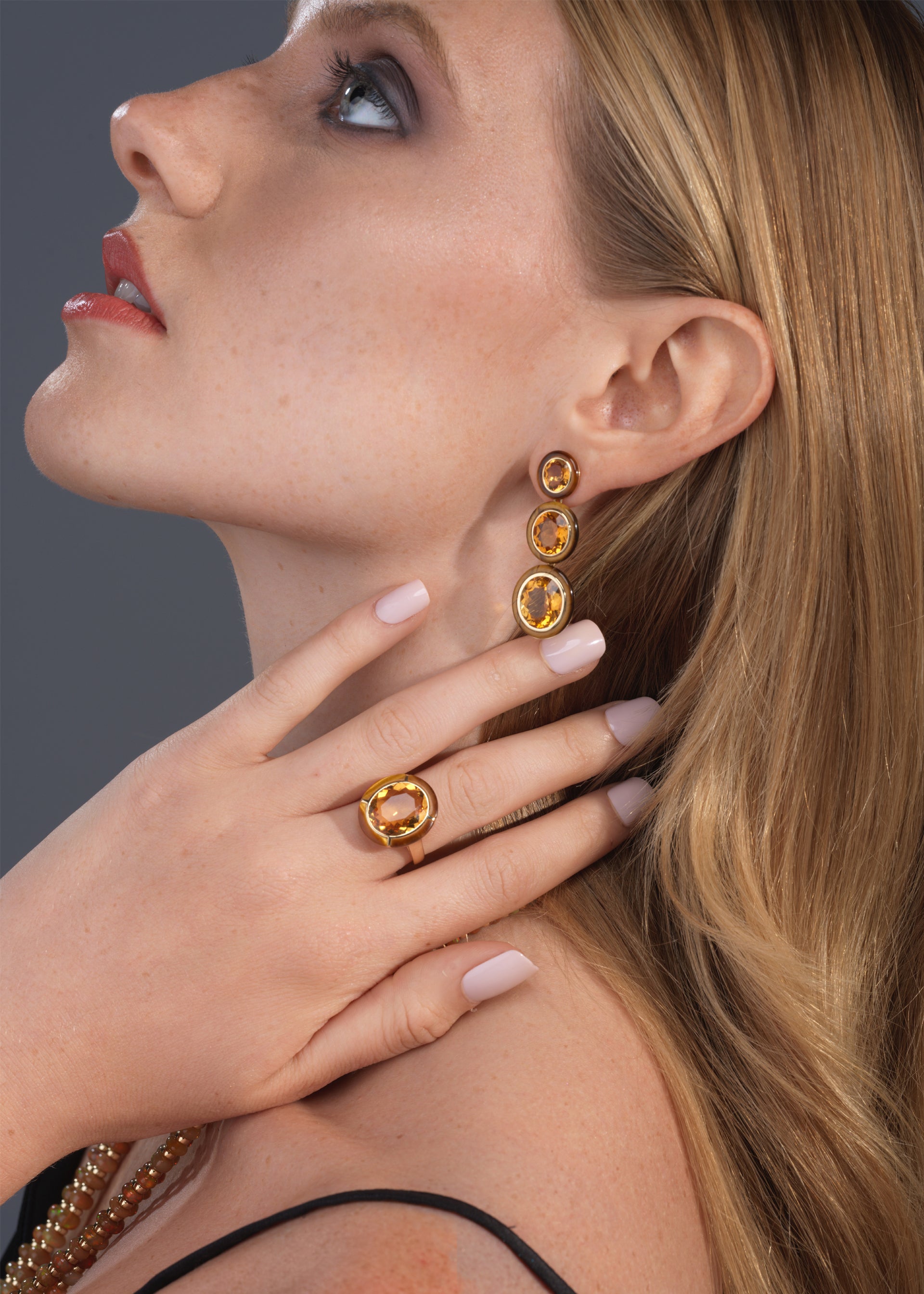 Citrine with Tiger Eye