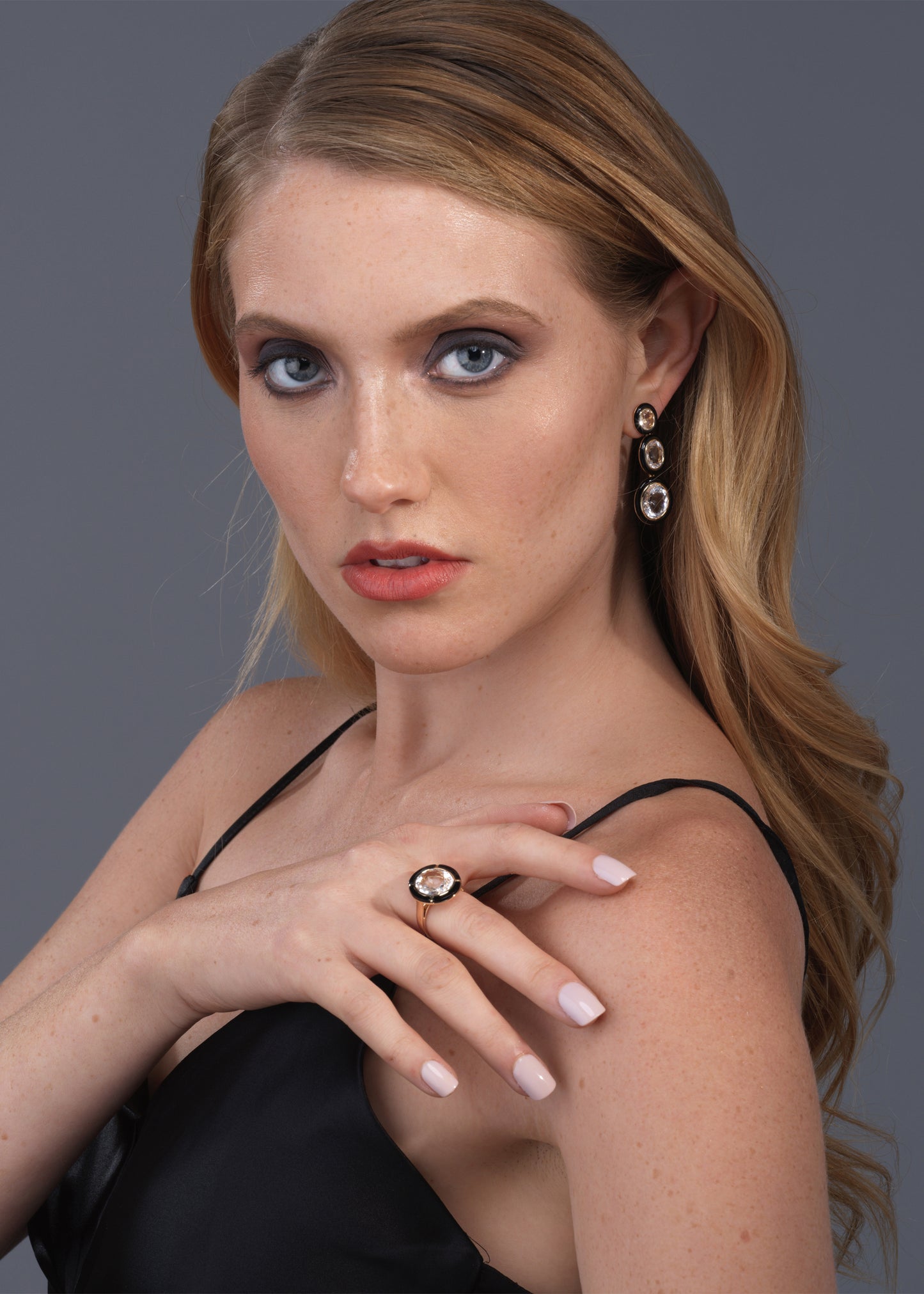Rock Crystal with Onyx