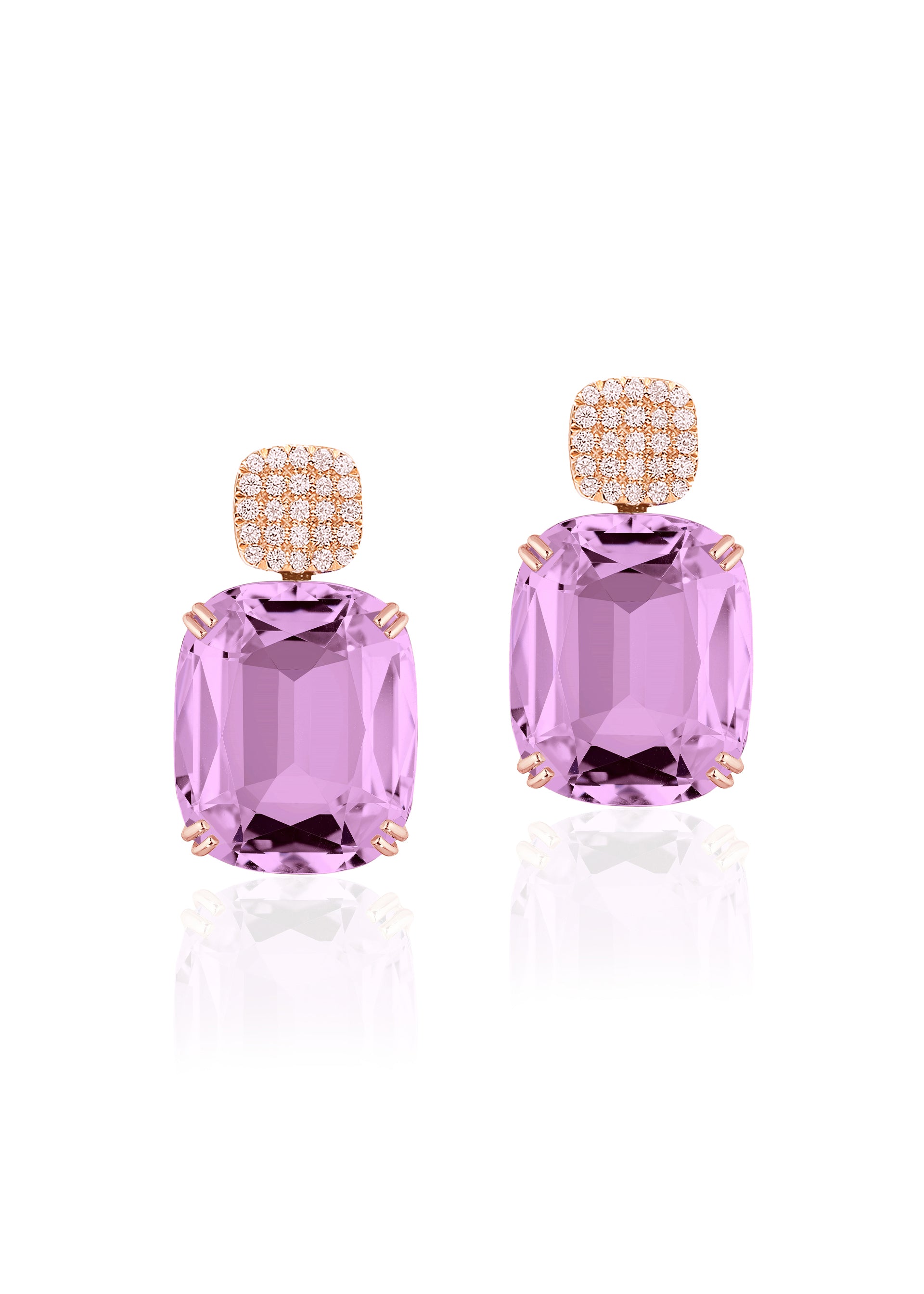 Rose gold-Lavender Amethyst