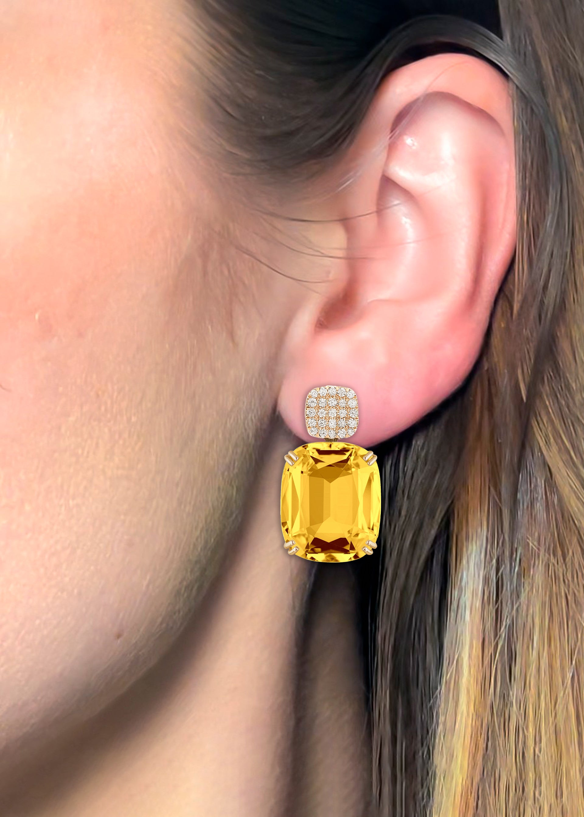 Yellow gold-Citrine