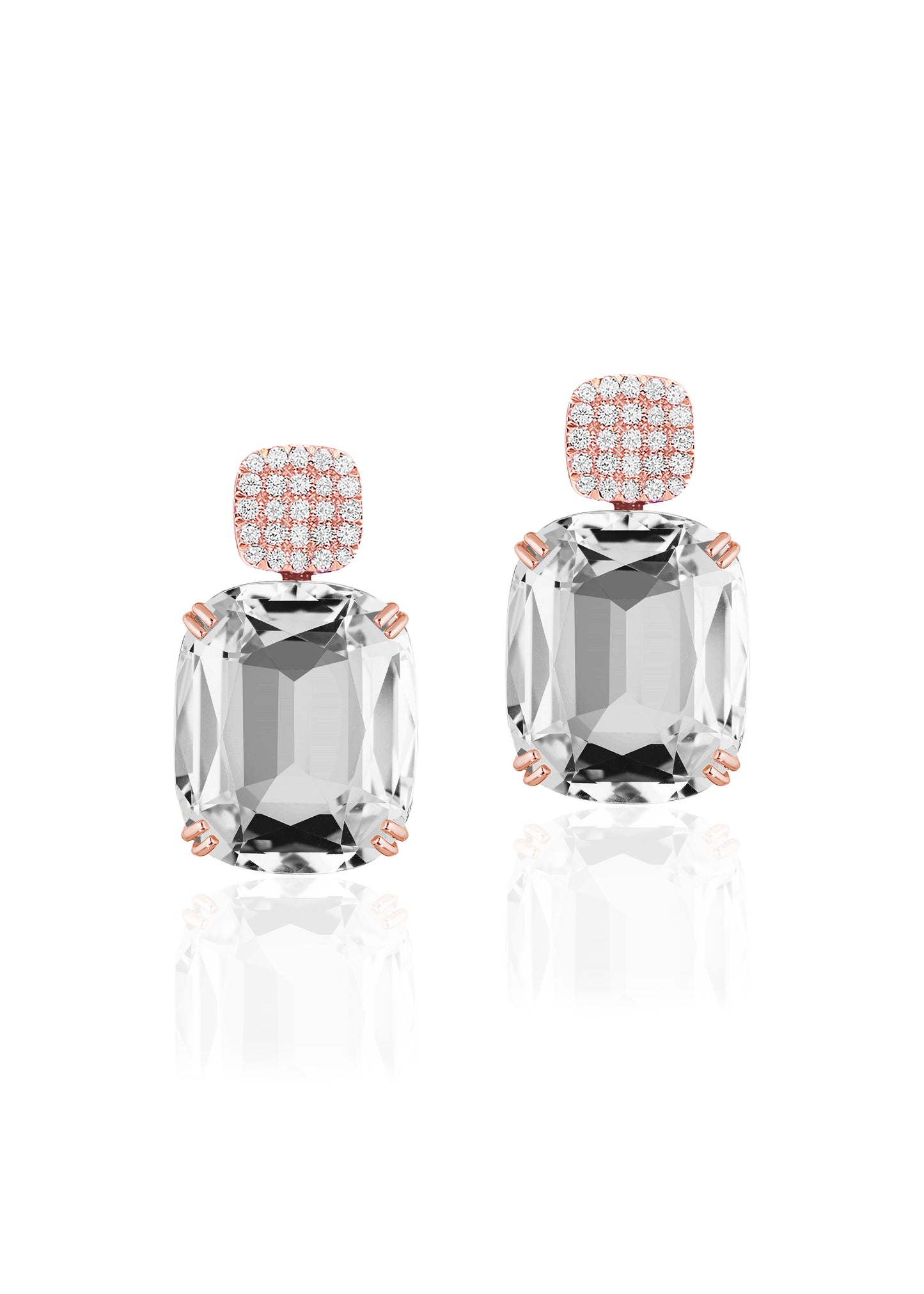 Rose gold-Rock Crystal