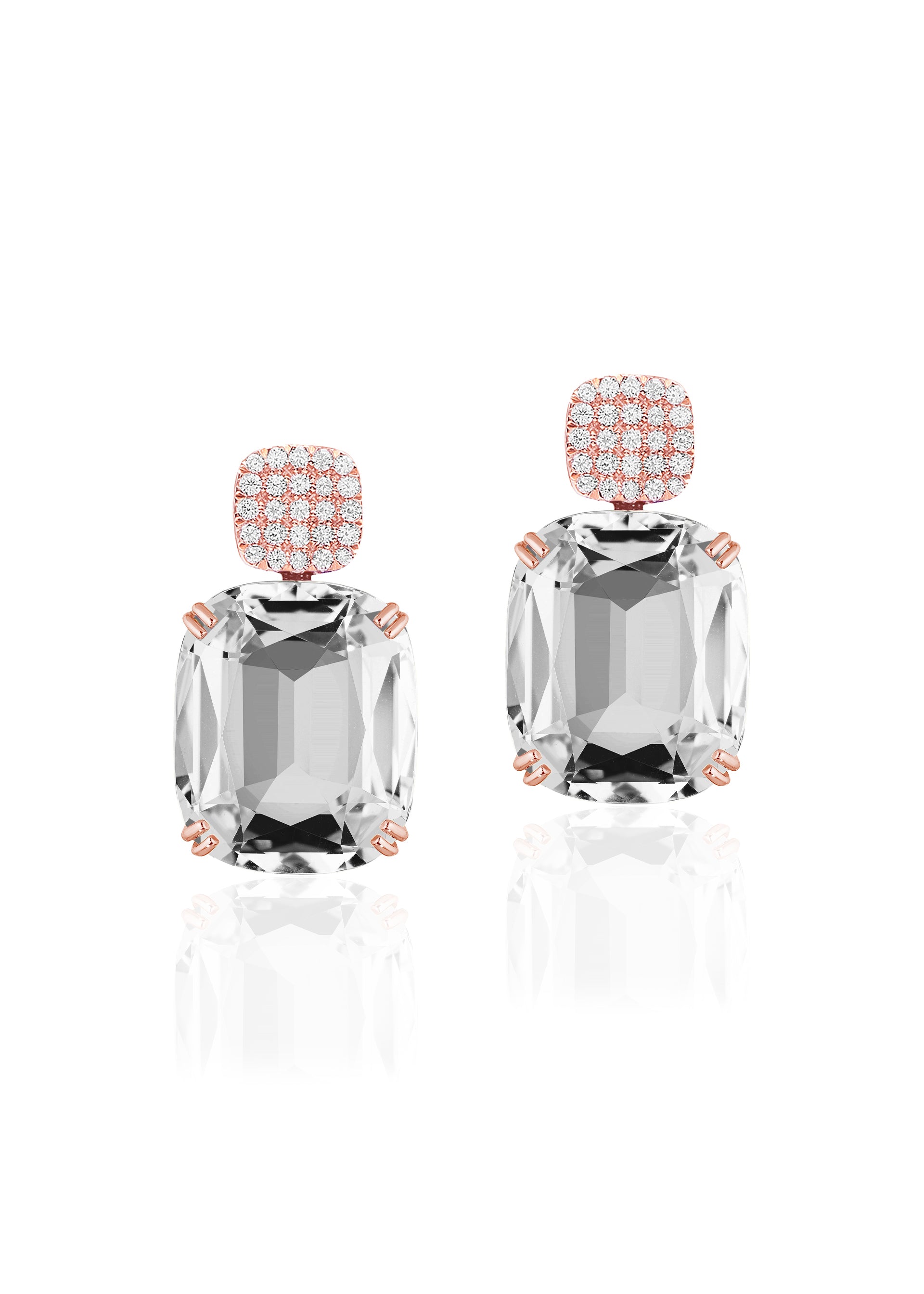 Rose gold-Rock Crystal