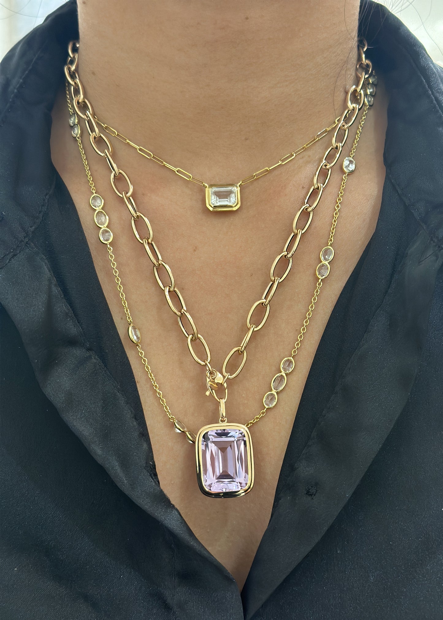 Rose gold-Lavender Amethyst