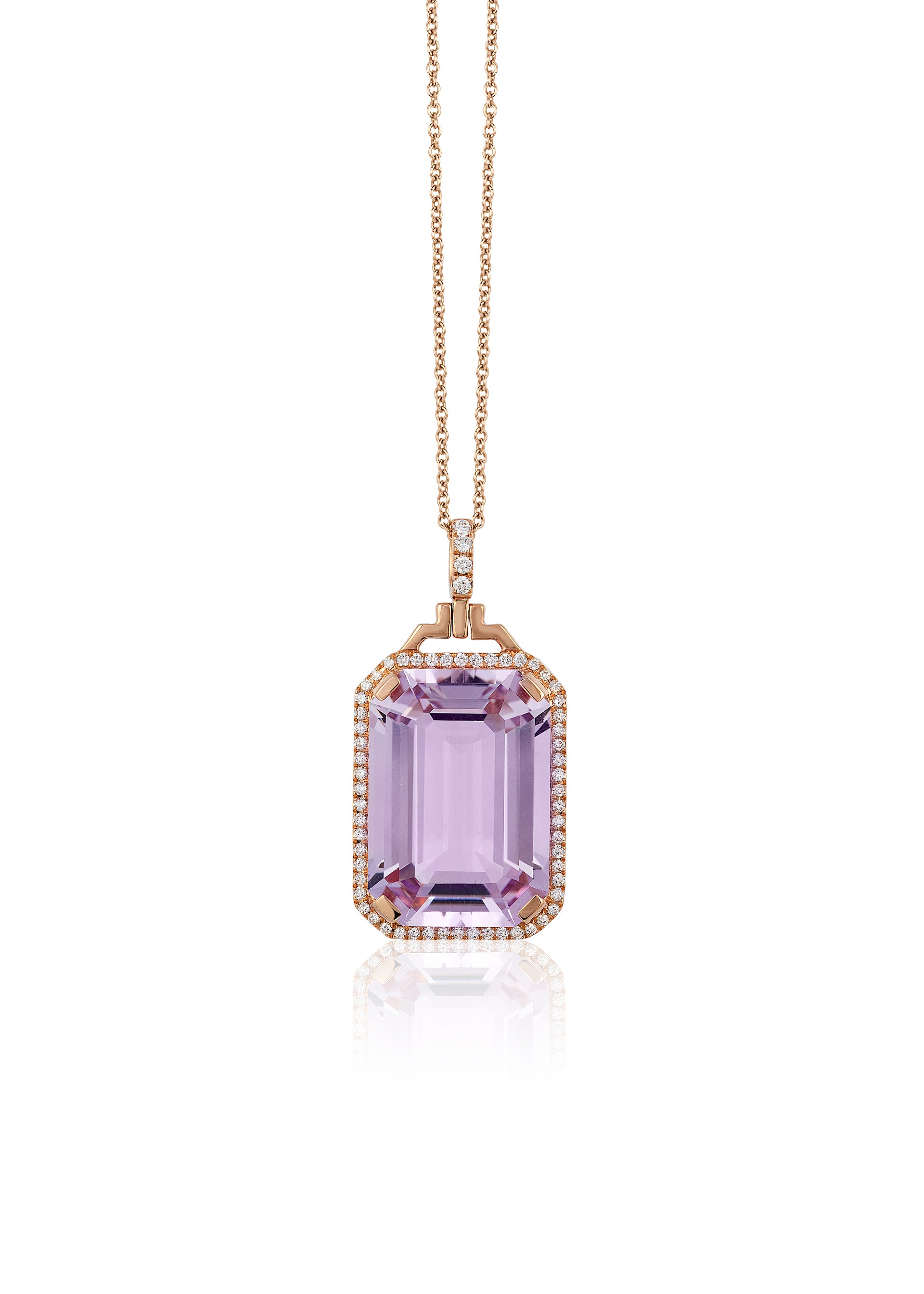 Rose gold-Lavender Amethyst
