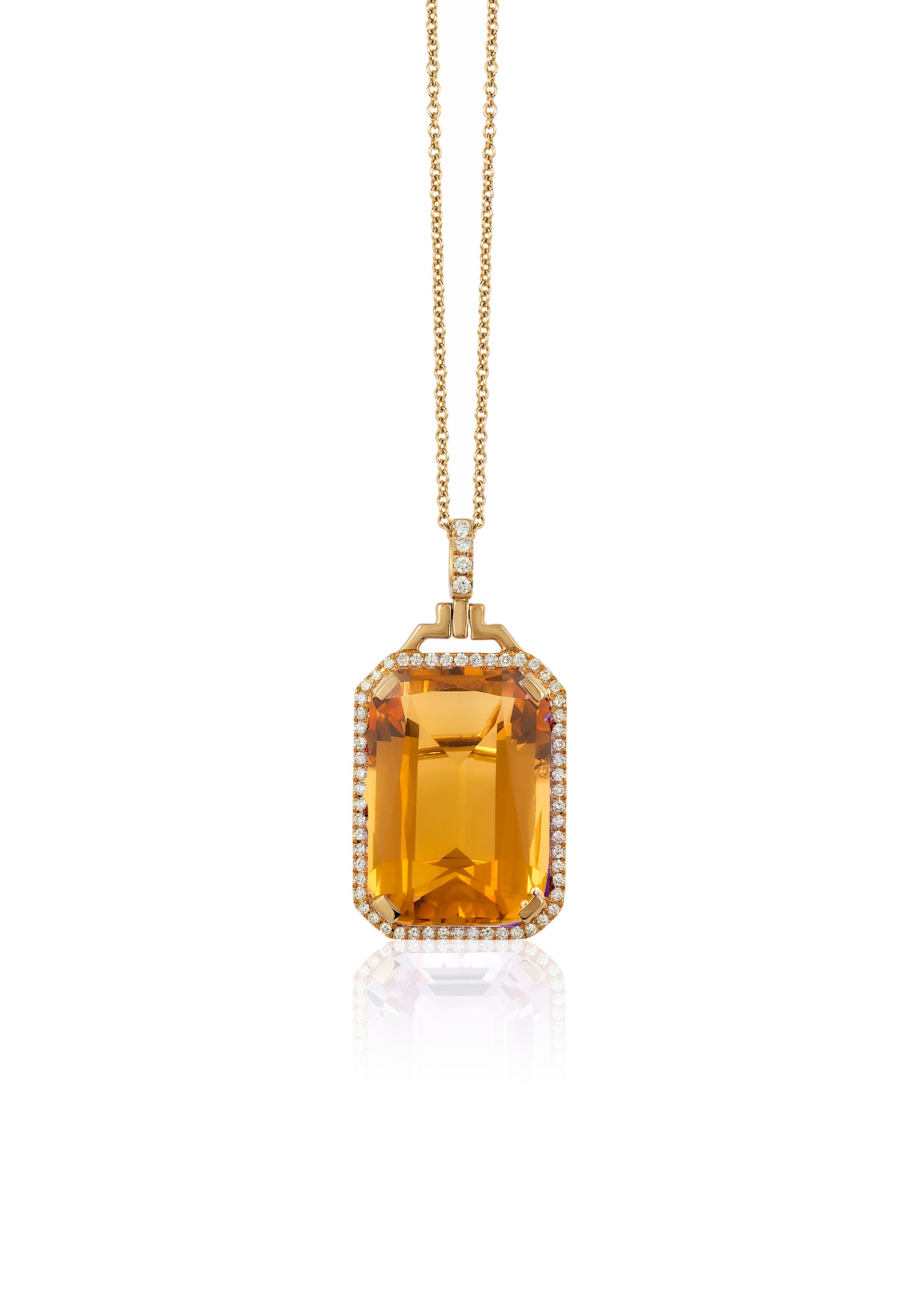 Yellow gold-Citrine