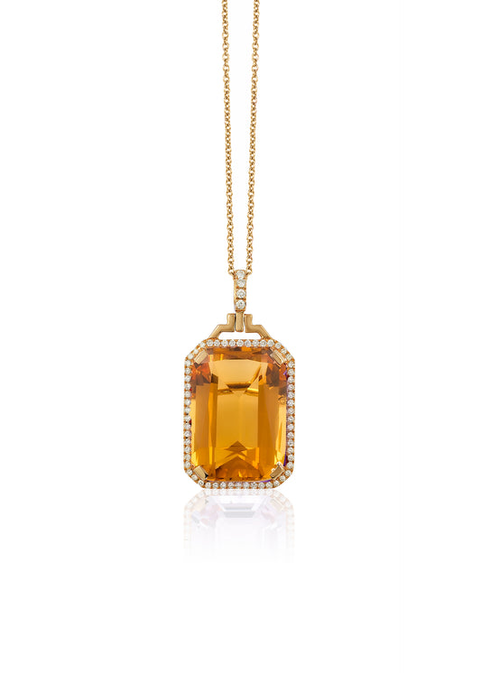 Yellow gold-Citrine