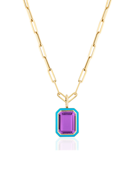 Amethyst with Turquoise