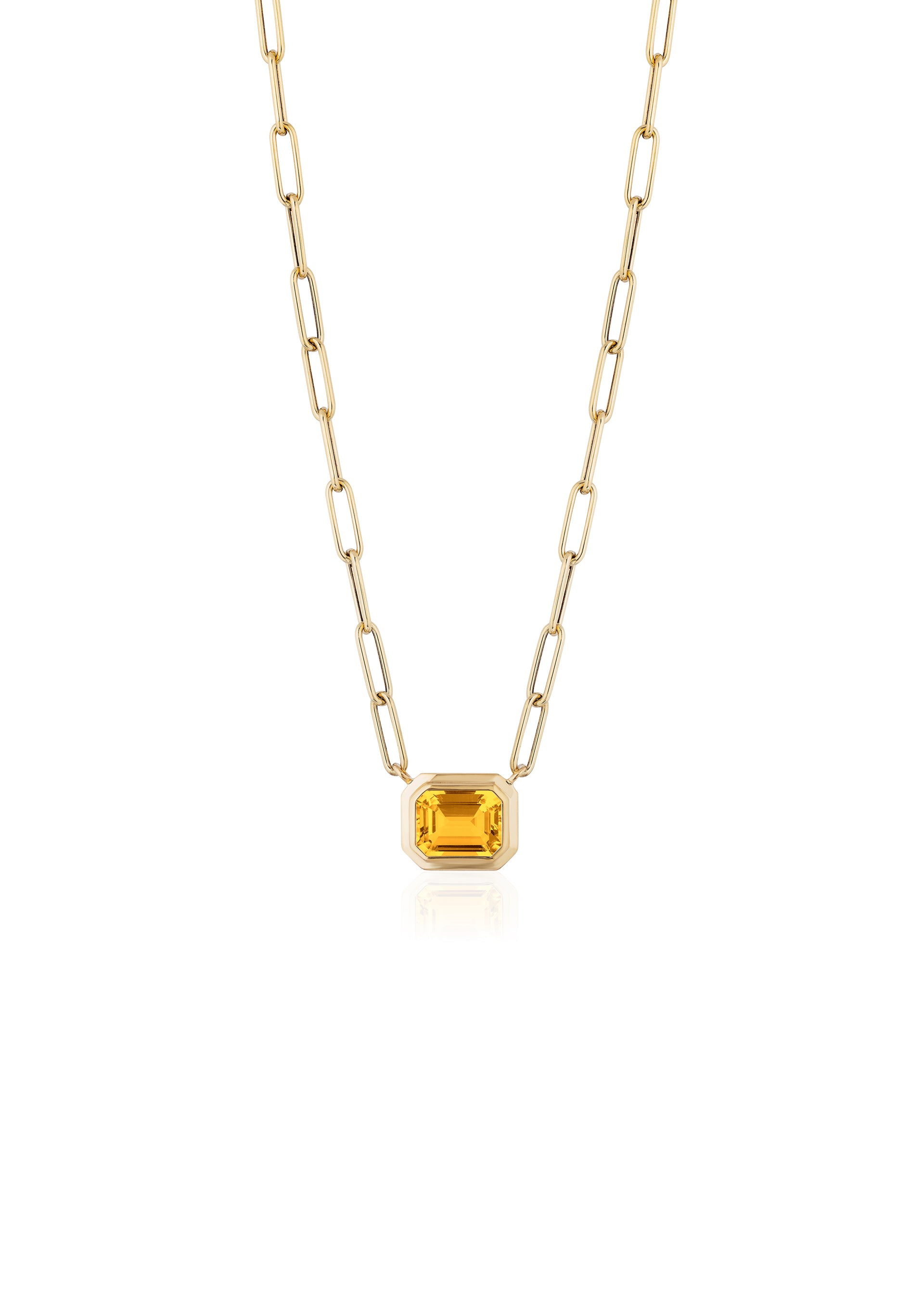 Yellow gold-Citrine