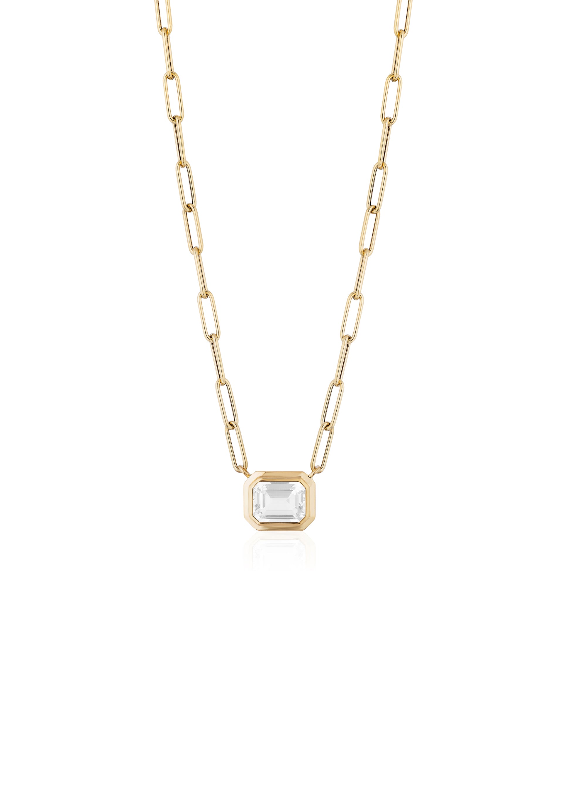 Yellow gold-Moon Quartz