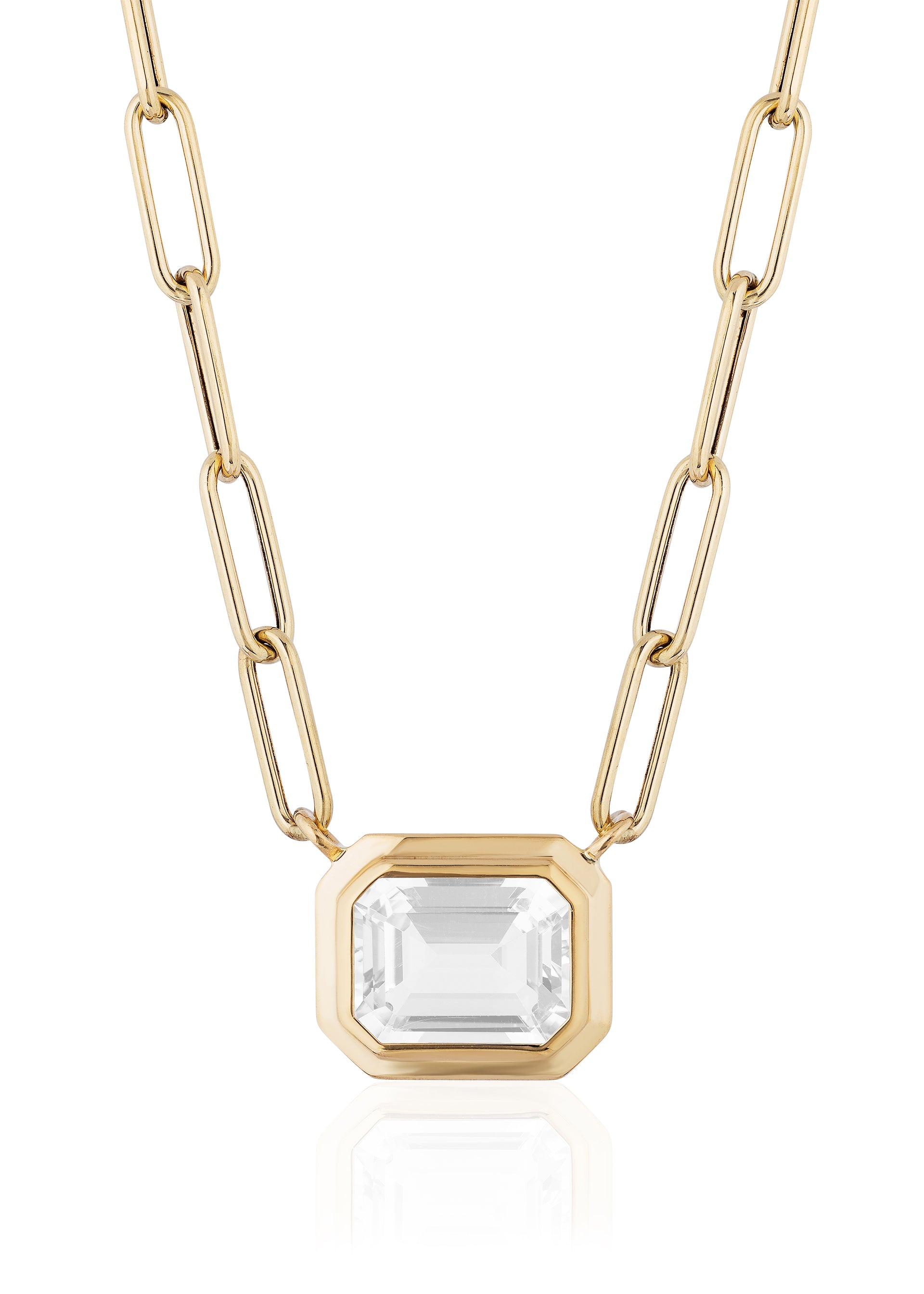 Yellow gold-Moon Quartz