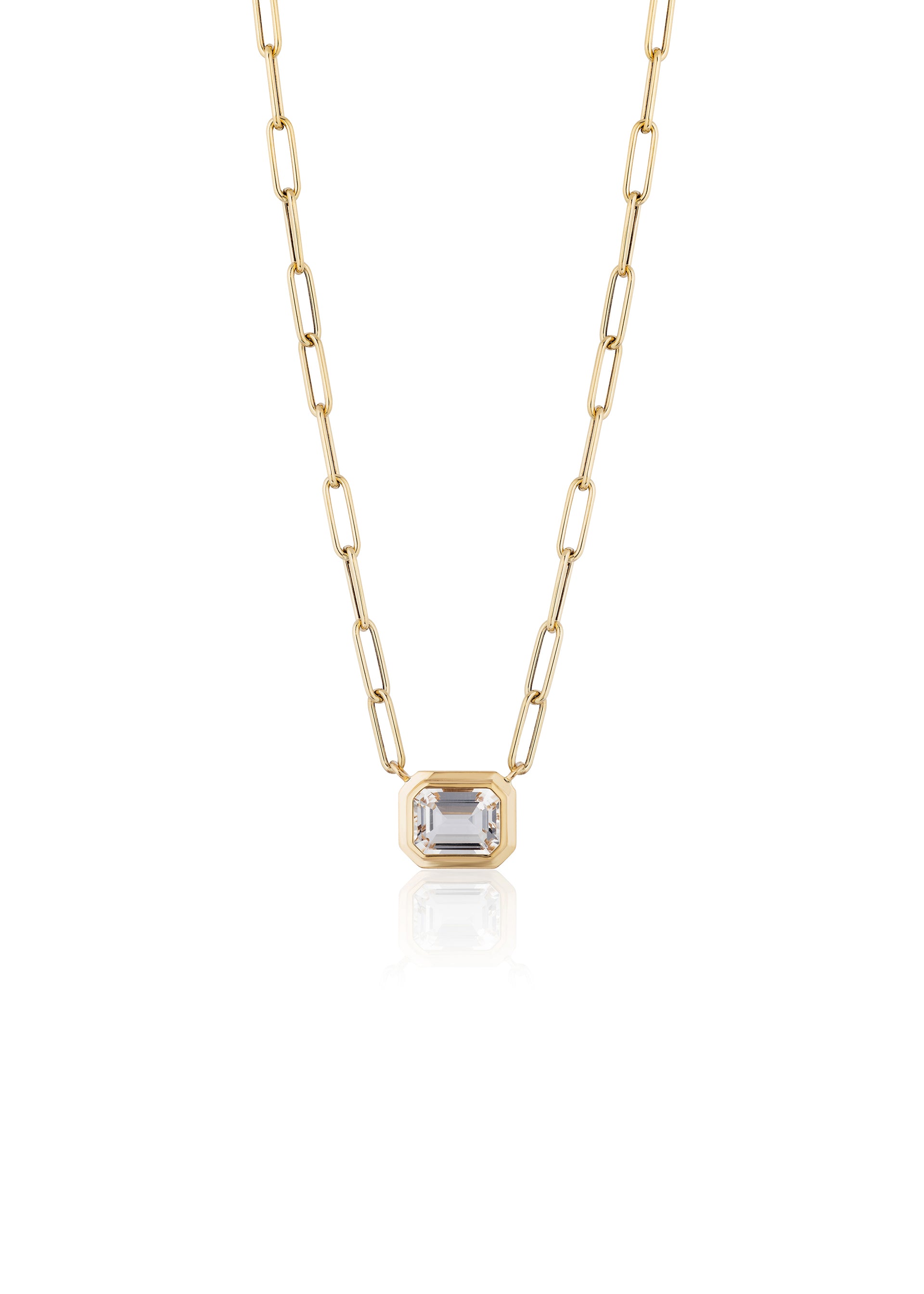 Yellow gold-Rock Crystal