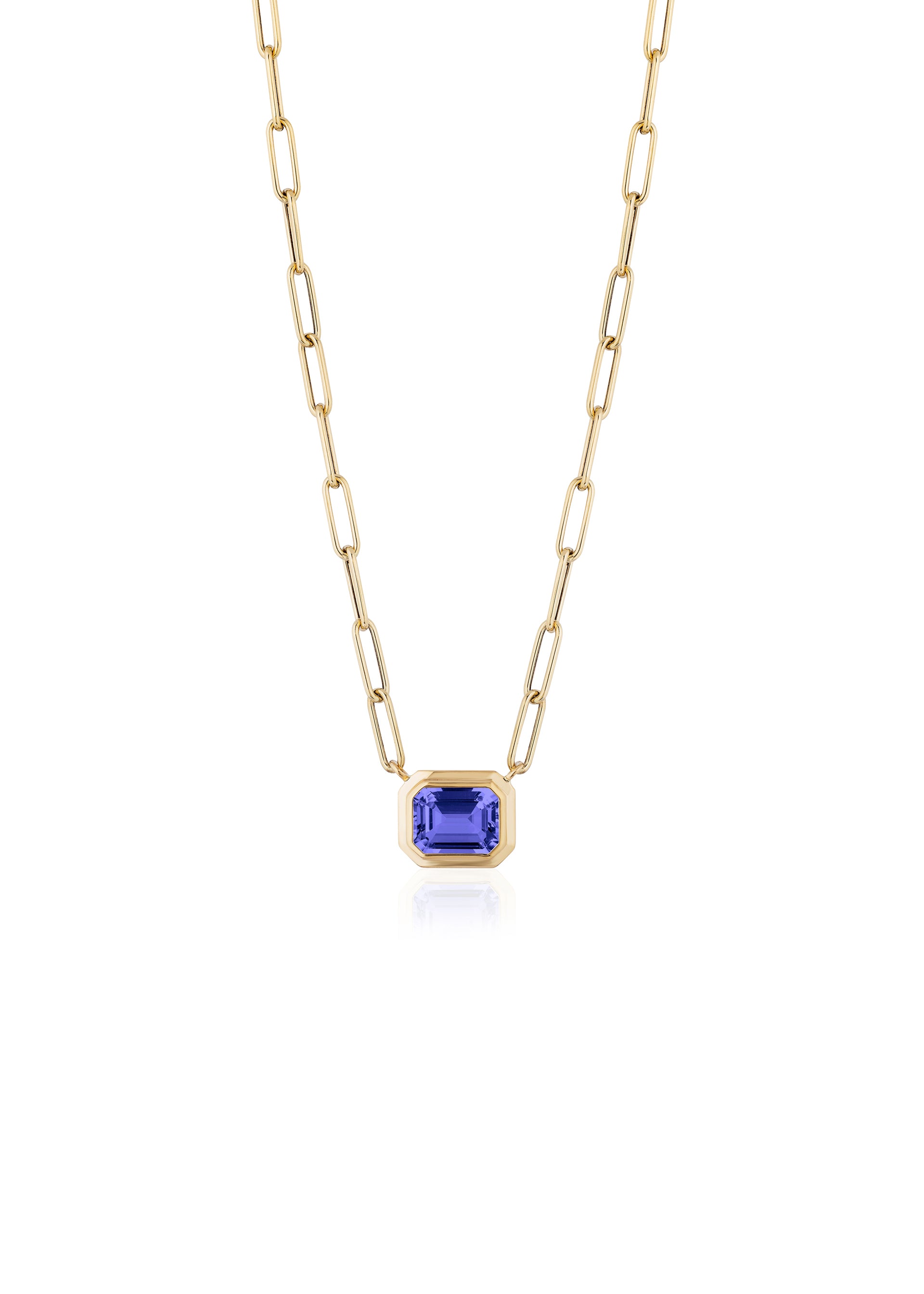 Yellow gold-Tanzanite