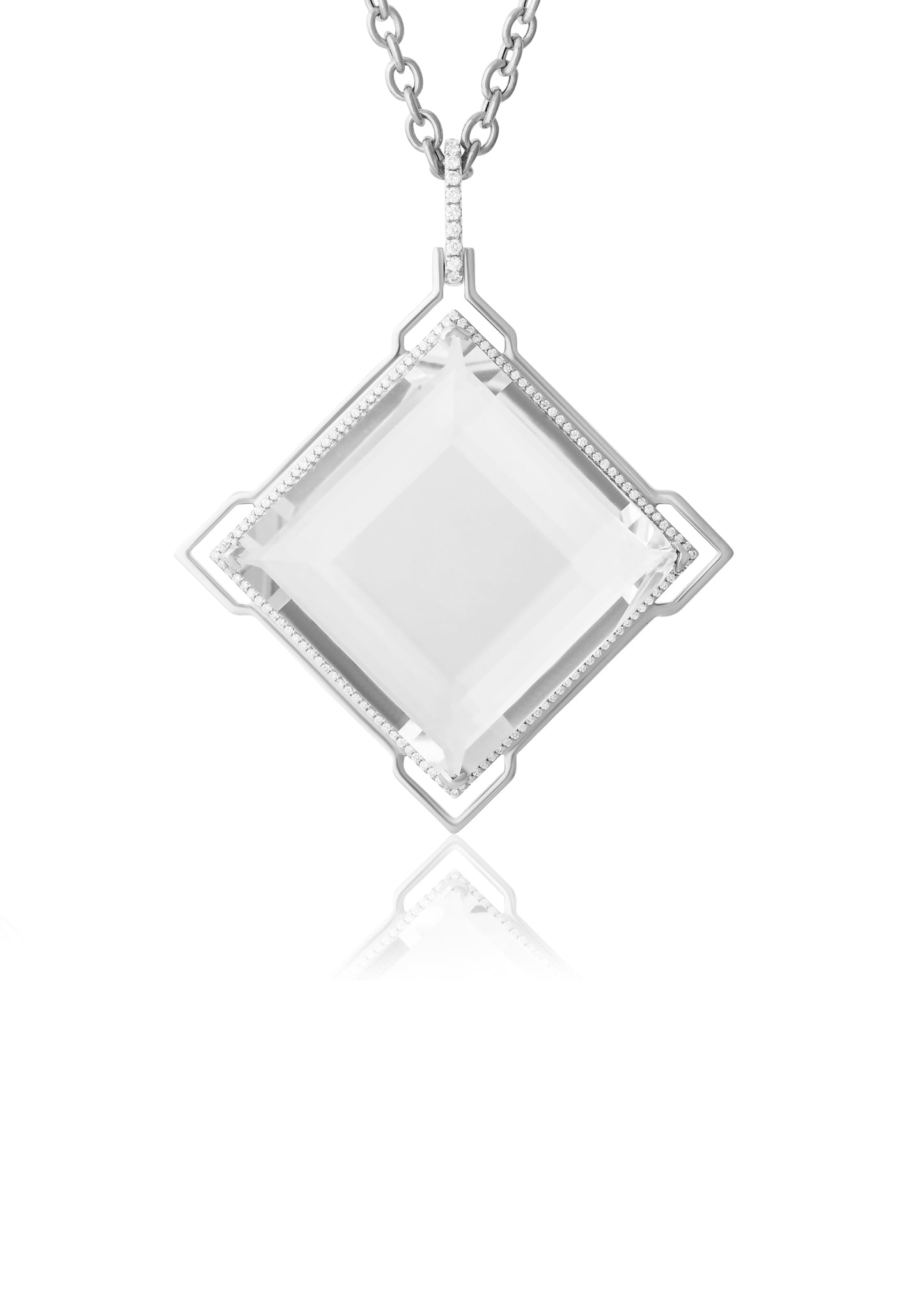 White gold-Rock Crystal