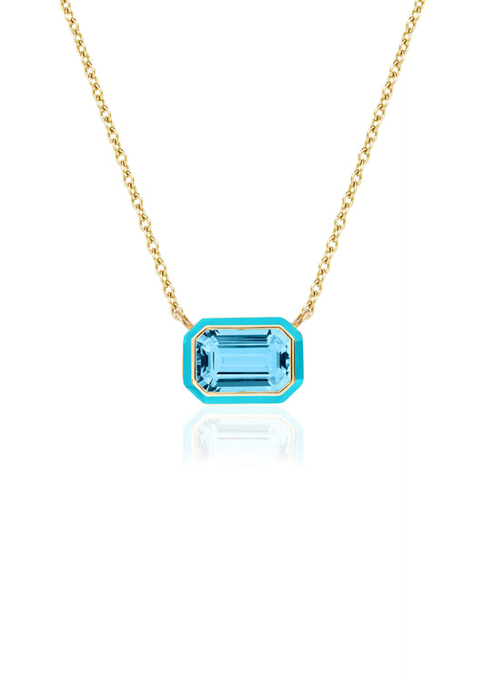 Blue Topaz with Turquoise