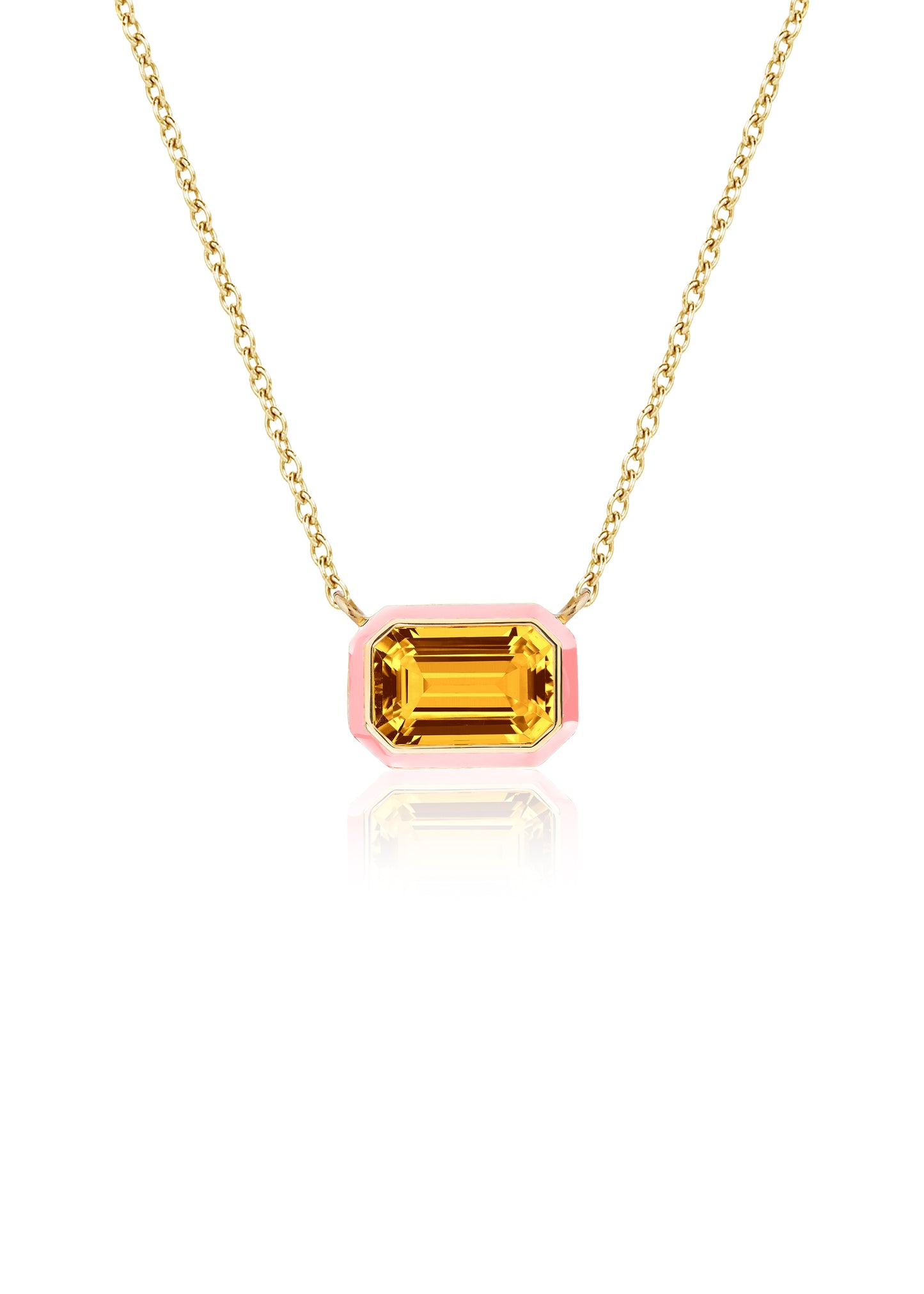 Citrine with Pink