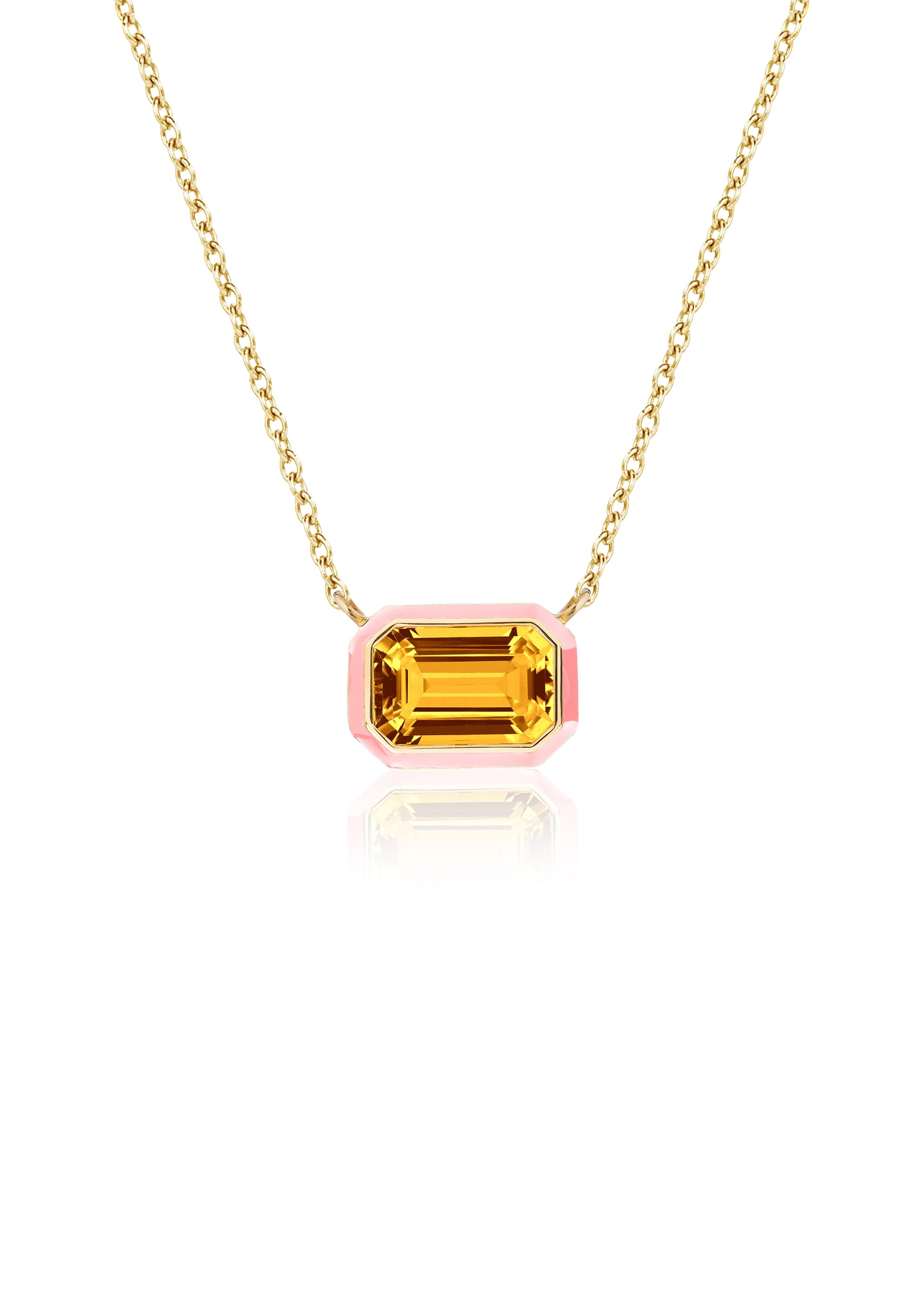 Citrine with Pink