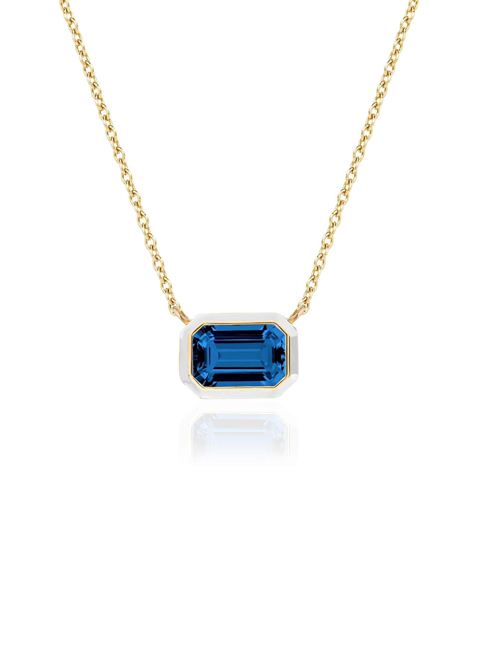 London Blue Topaz with White