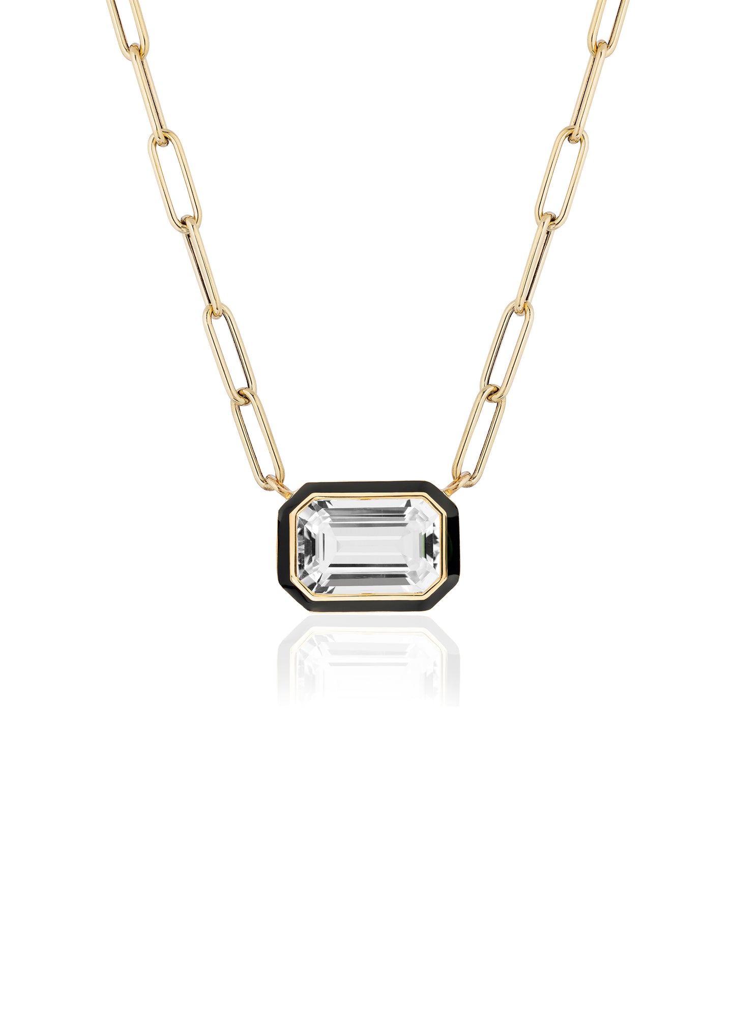 Rock Crystal with Black