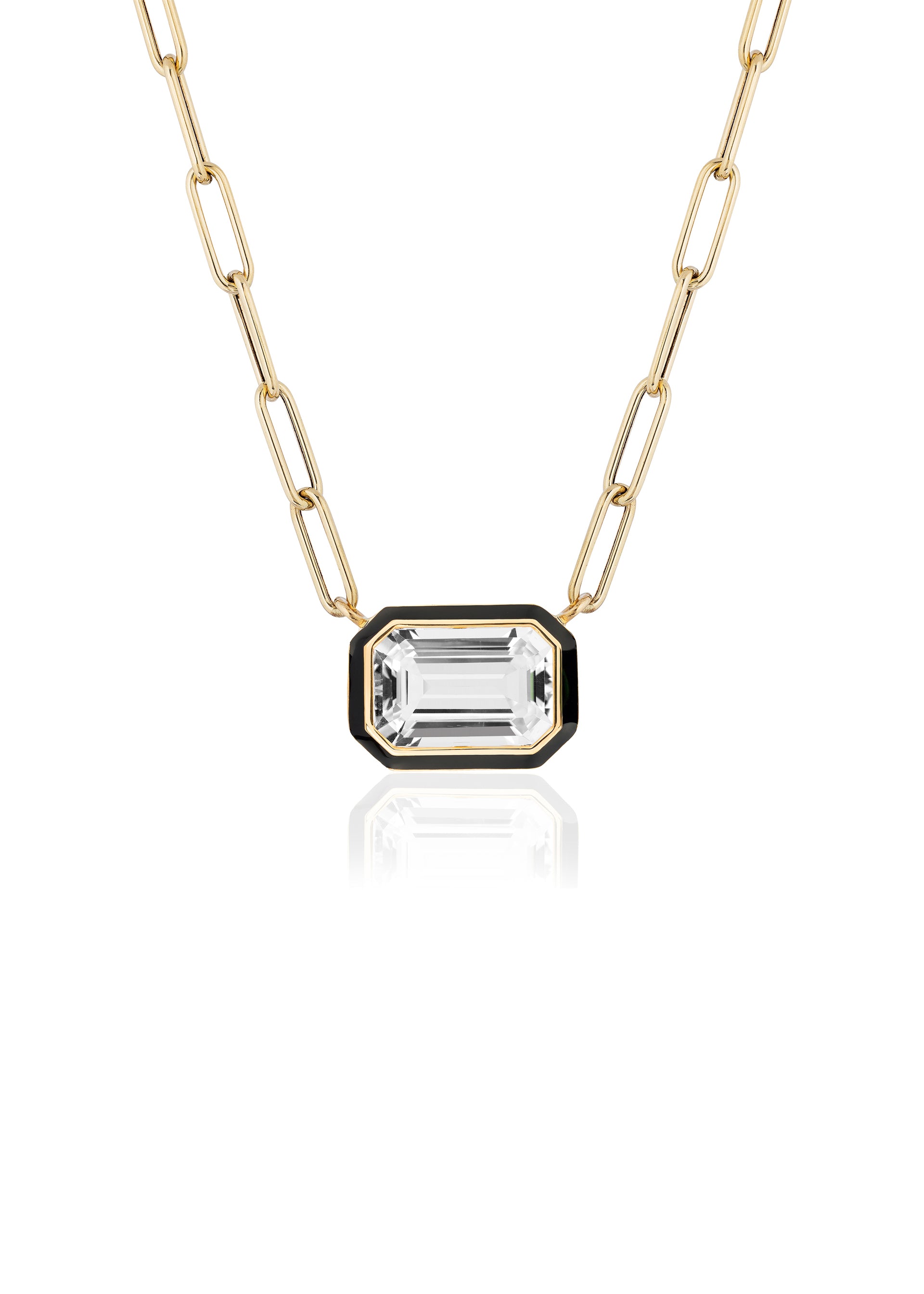 Rock Crystal with Black