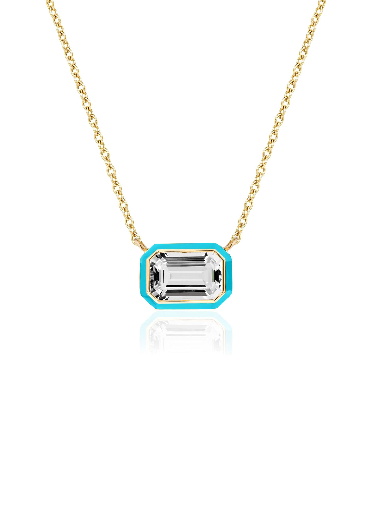 Rock Crystal with Turquoise