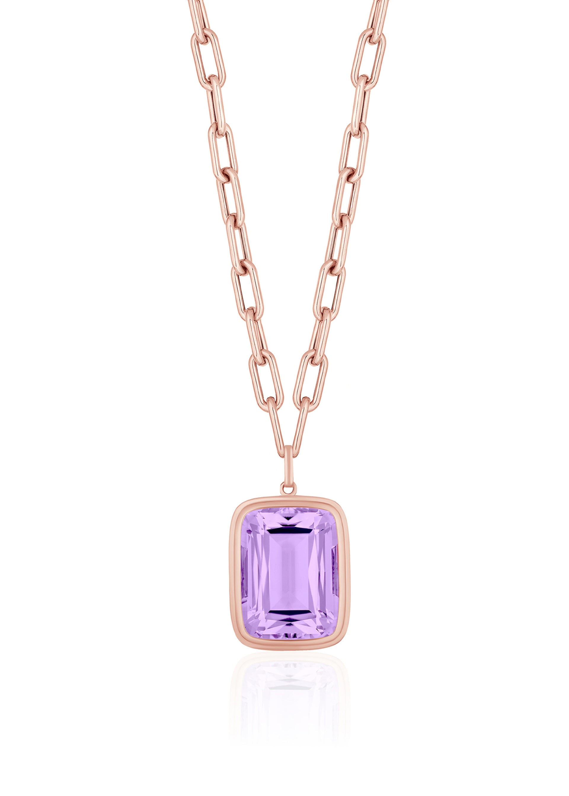 Rose gold-Lavender Amethyst