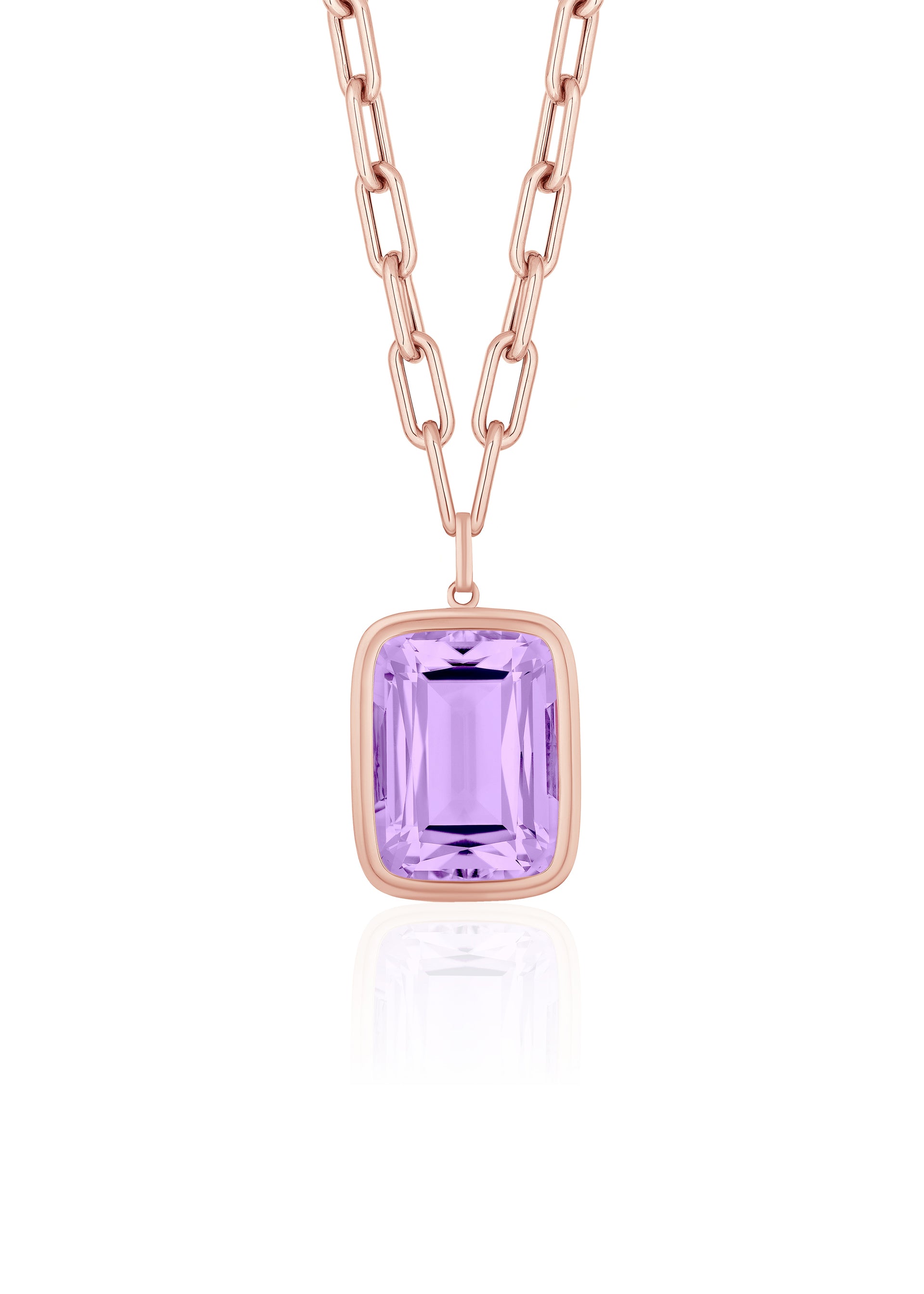 Rose gold-Lavender Amethyst