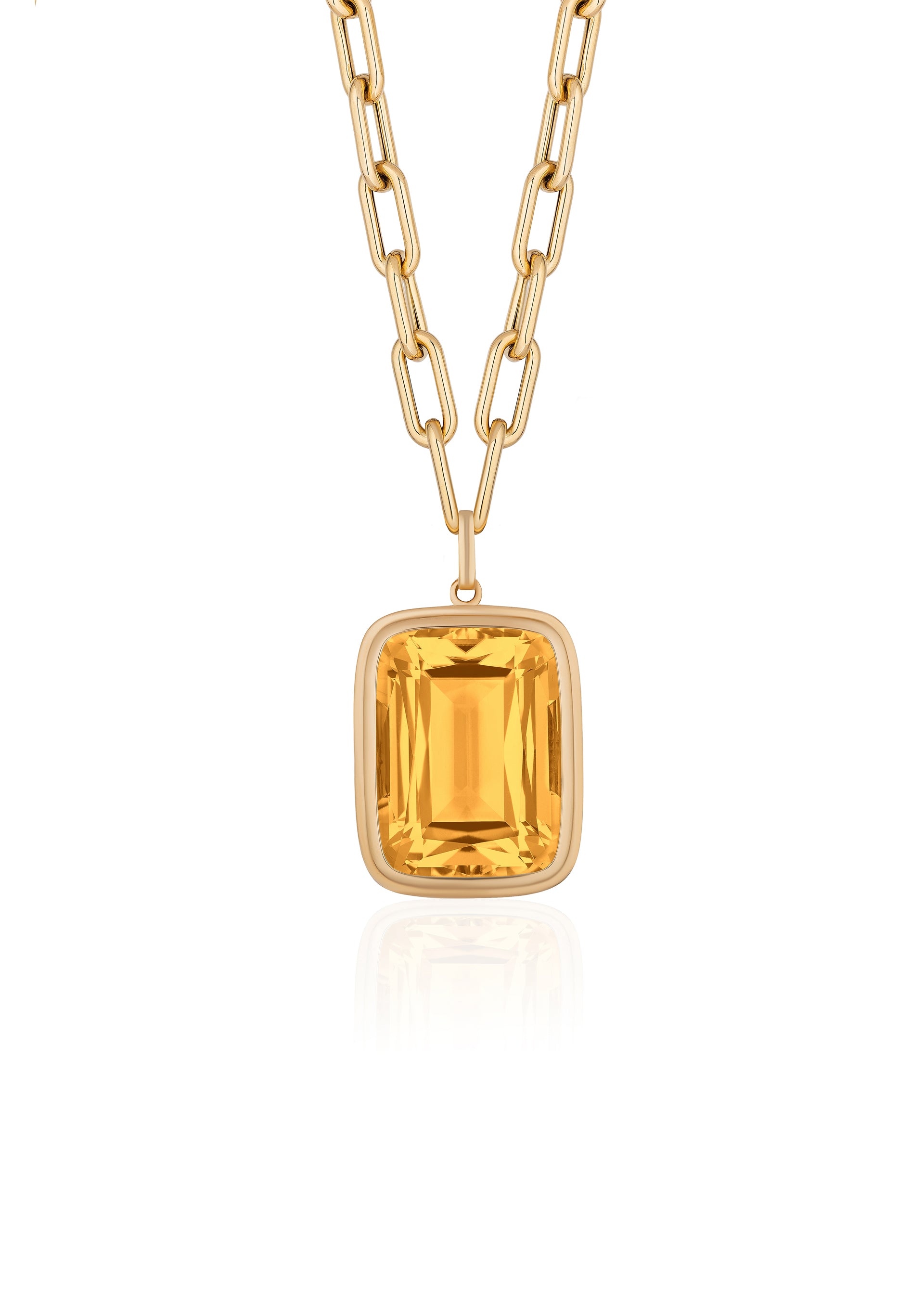 Yellow gold-Citrine