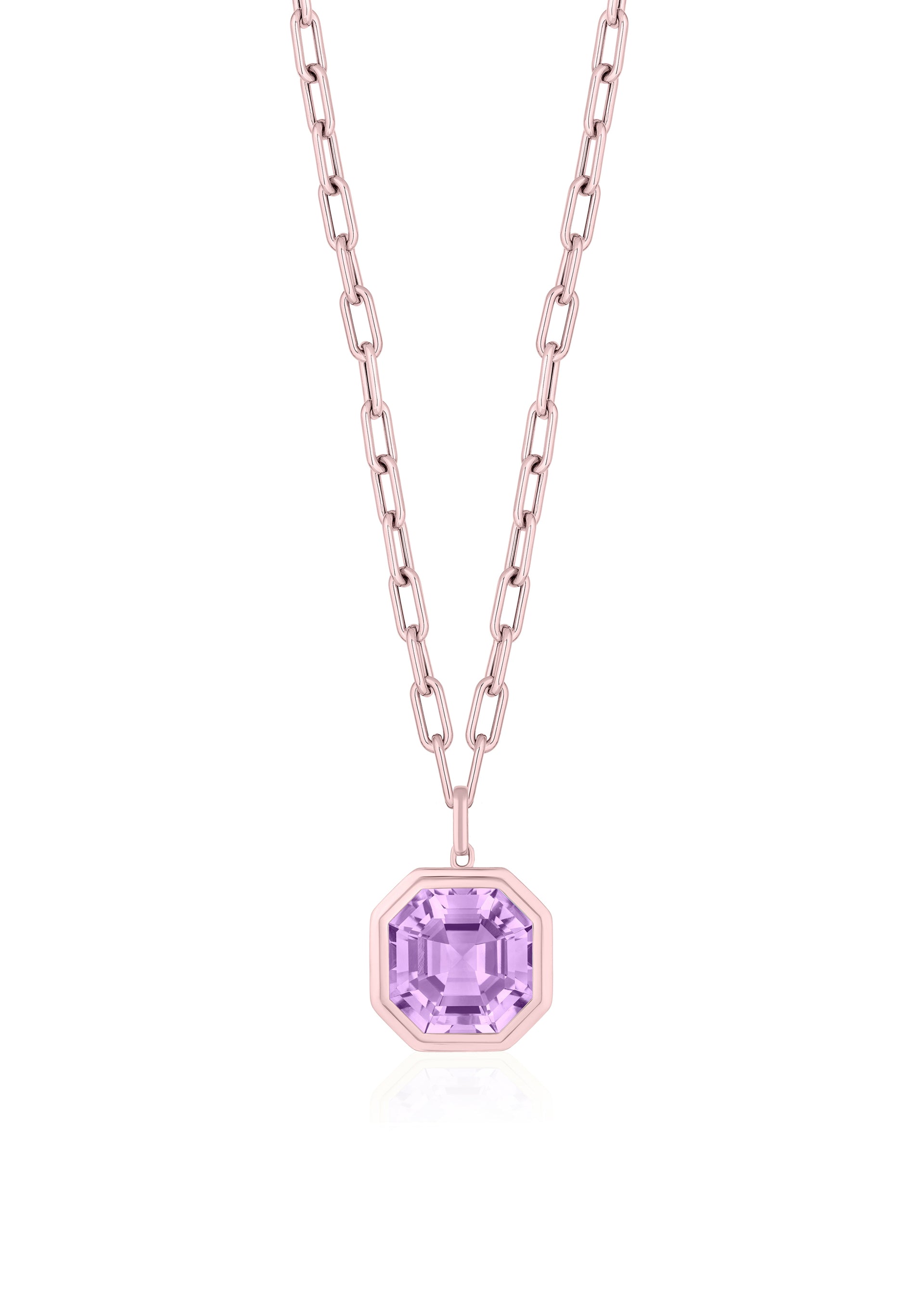Rose gold-Lavender Amethyst
