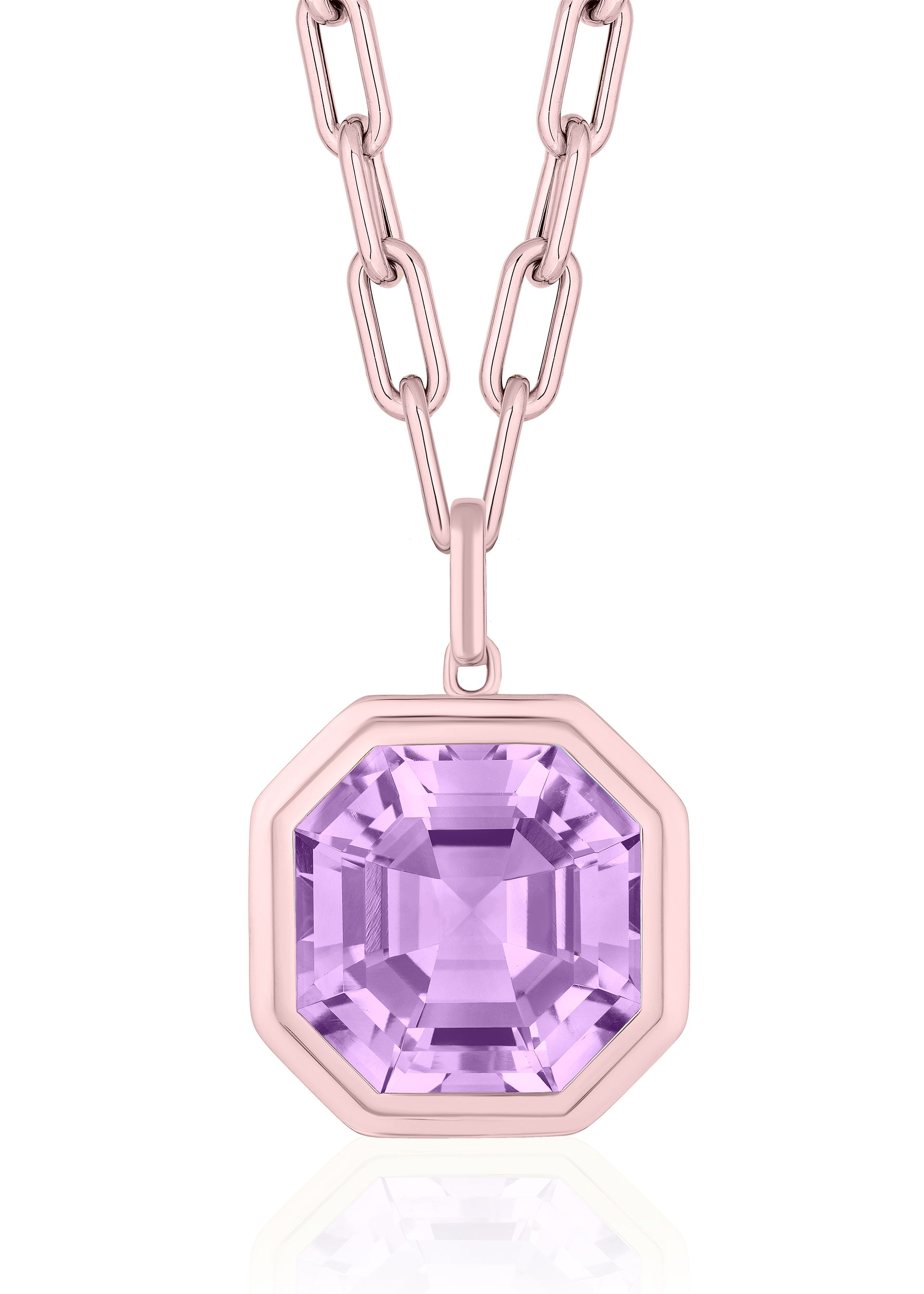 Rose gold-Lavender Amethyst