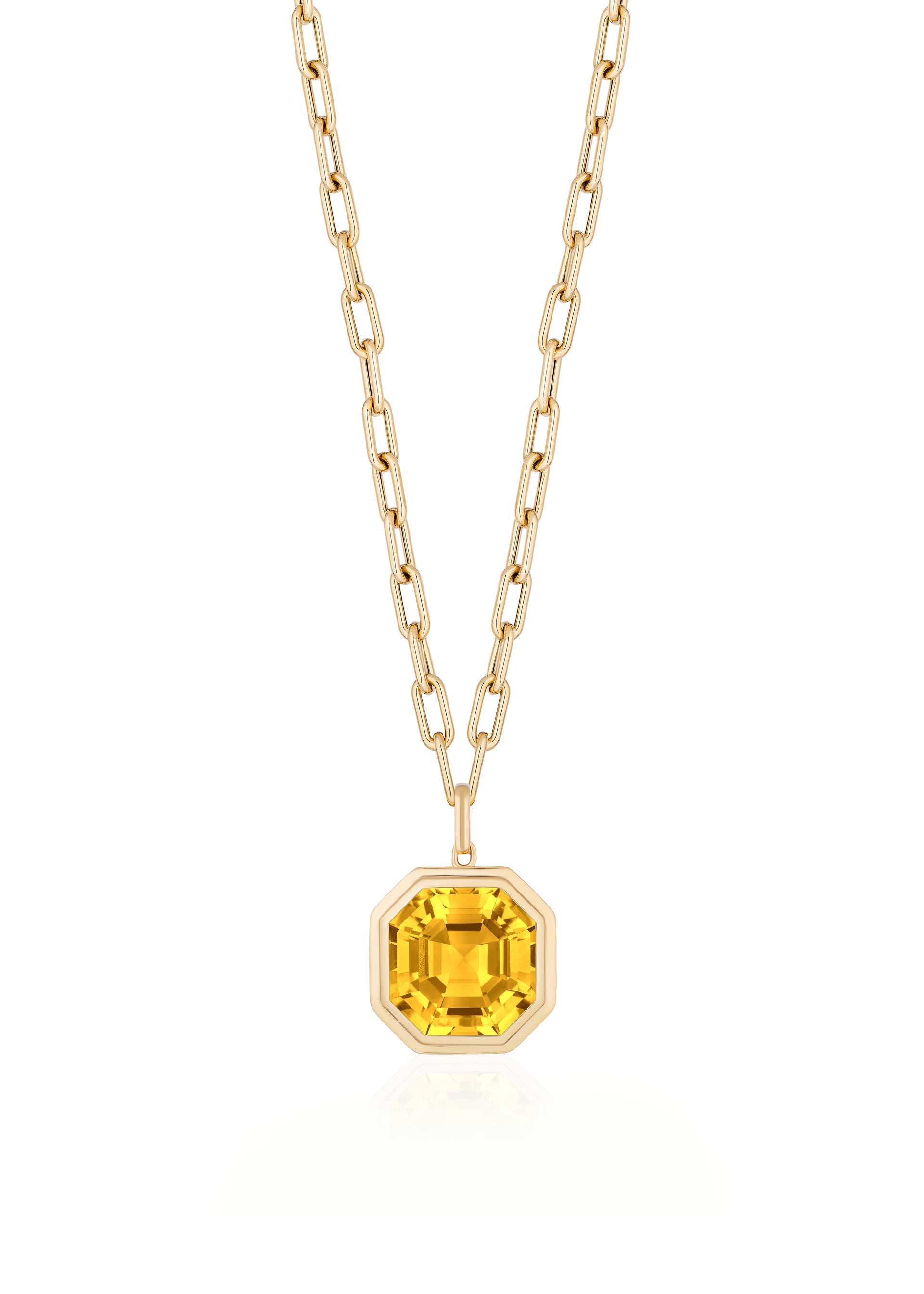 Yellow gold-Citrine