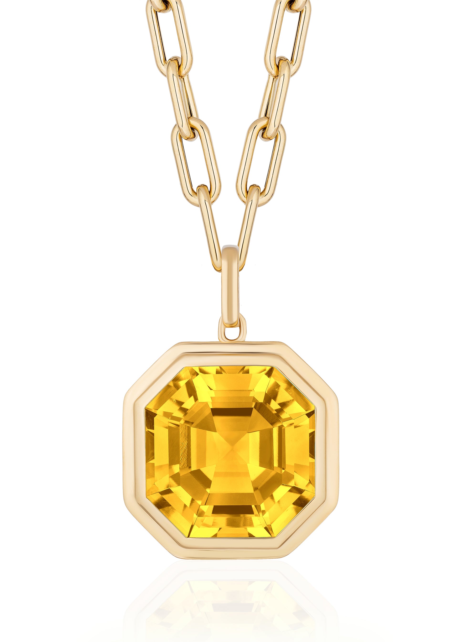 Yellow gold-Citrine
