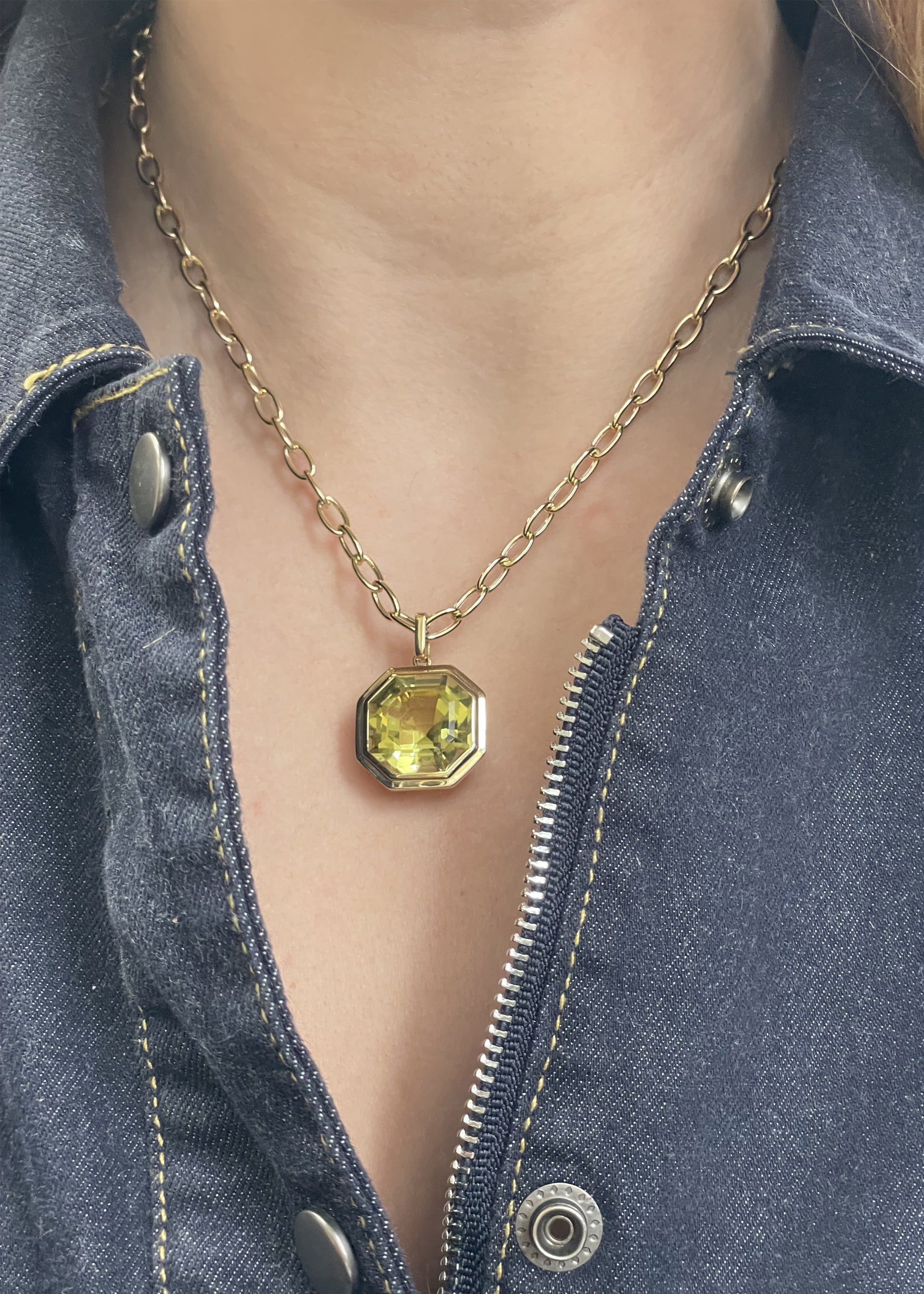 Yellow gold-Lemon Quartz