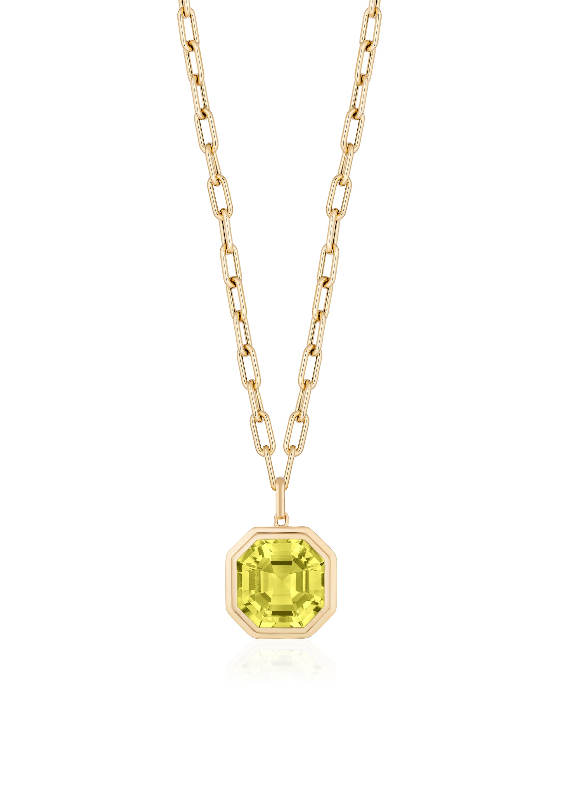 Yellow gold-Lemon Quartz