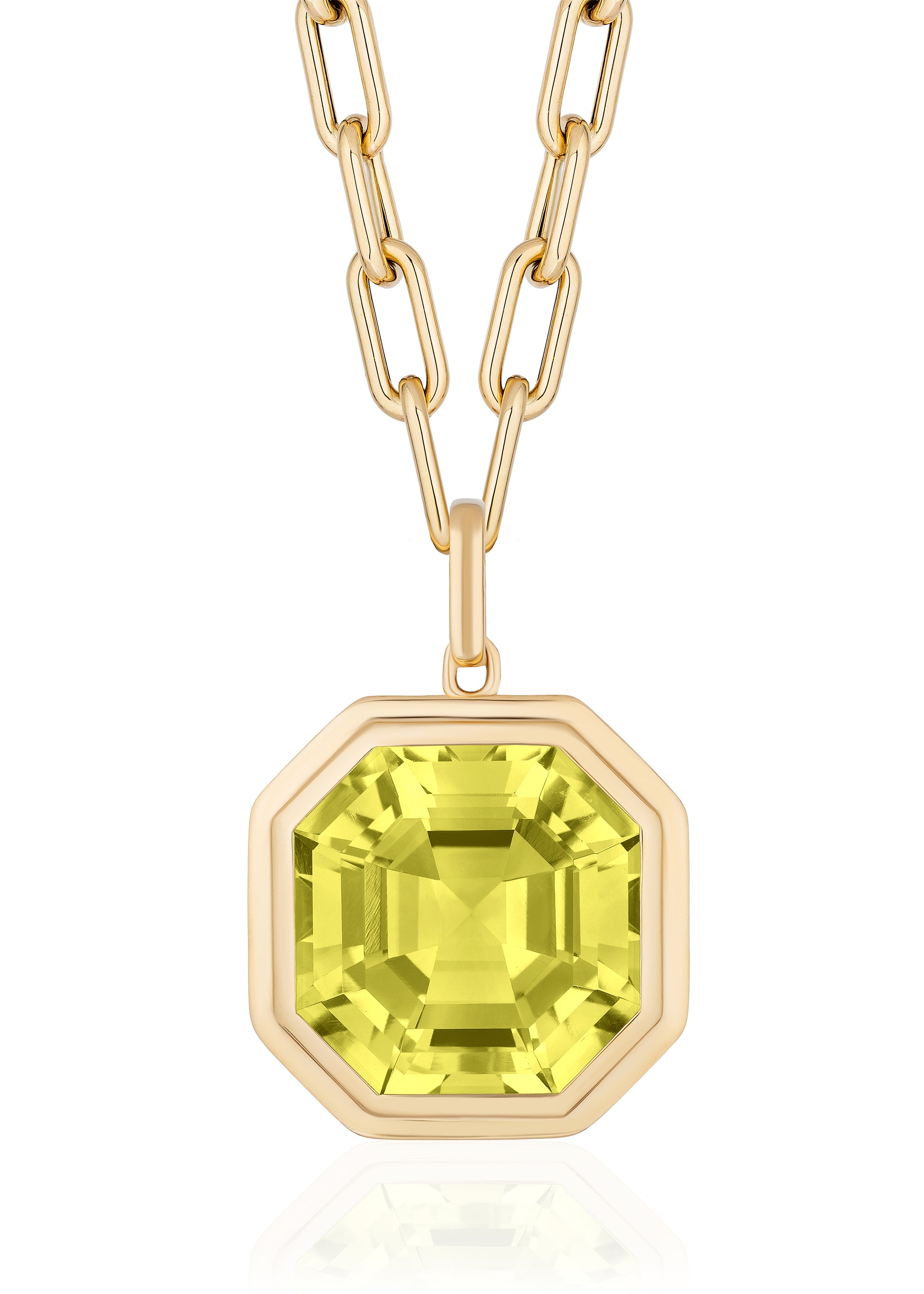 Yellow gold-Lemon Quartz