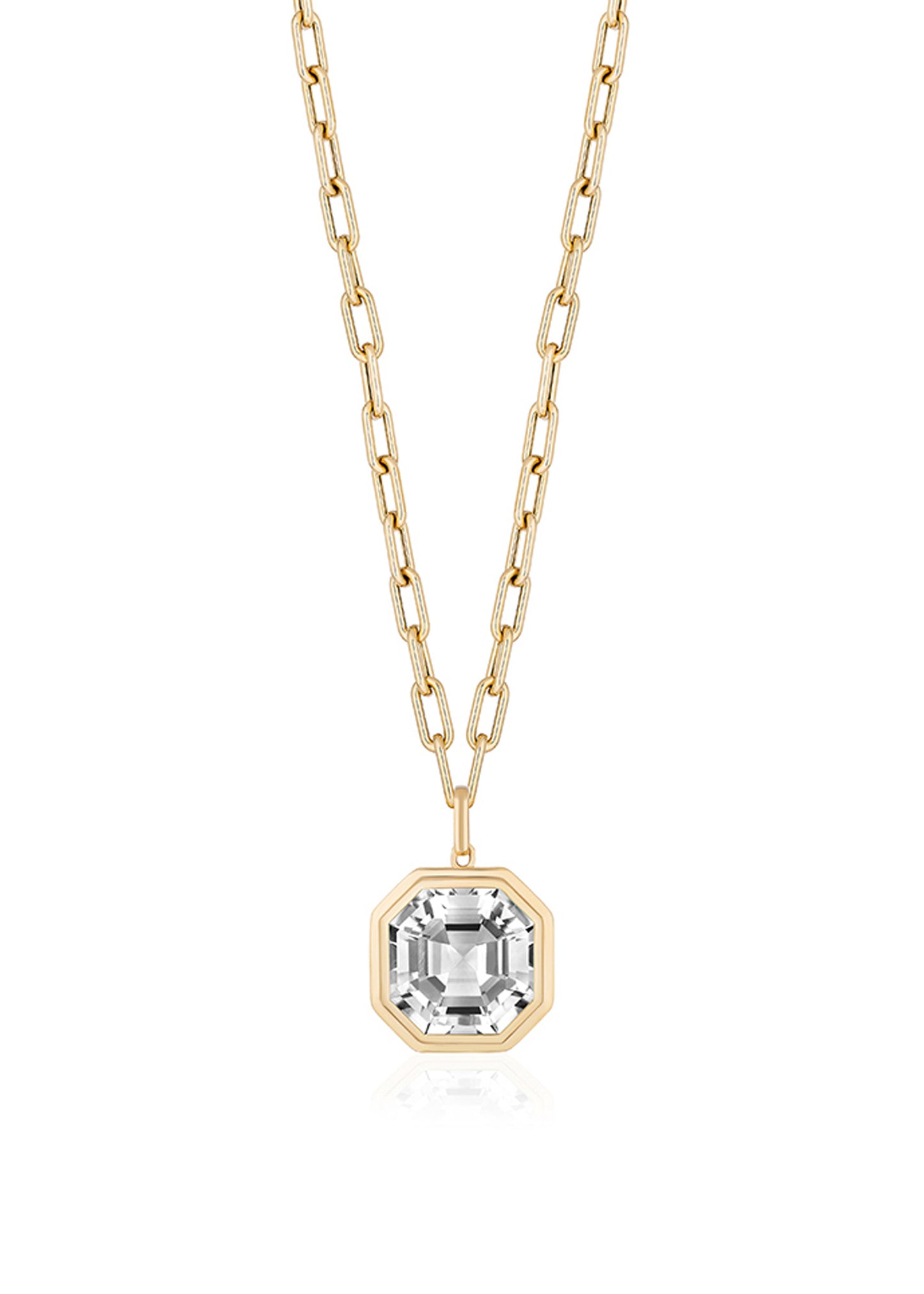 Yellow gold-Rock Crystal