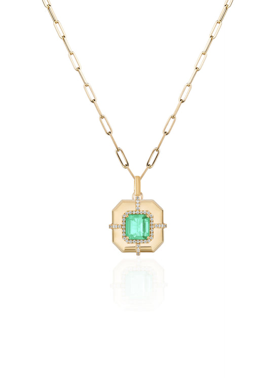 Asscher Medallion Pendant