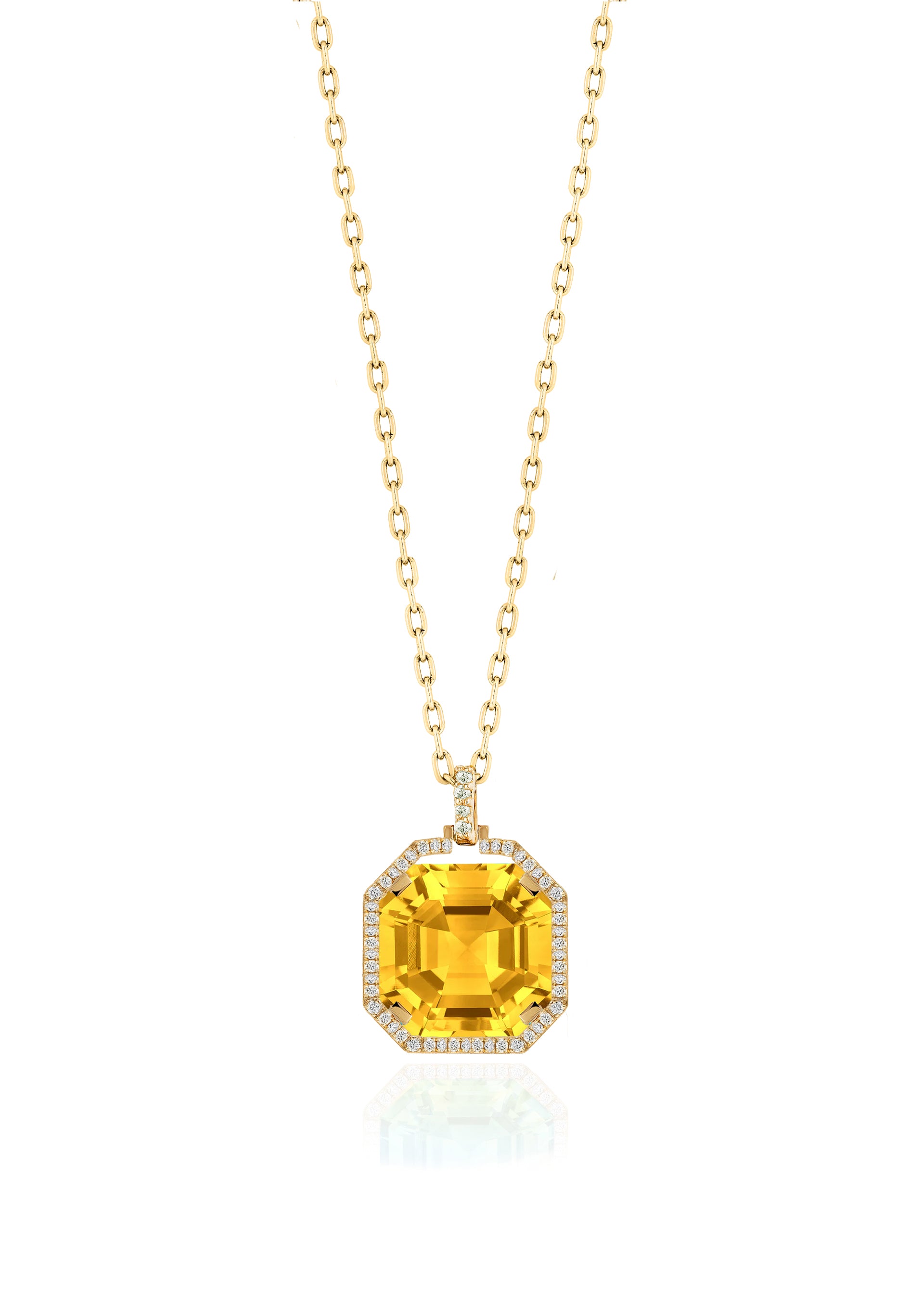 Yellow gold-Citrine