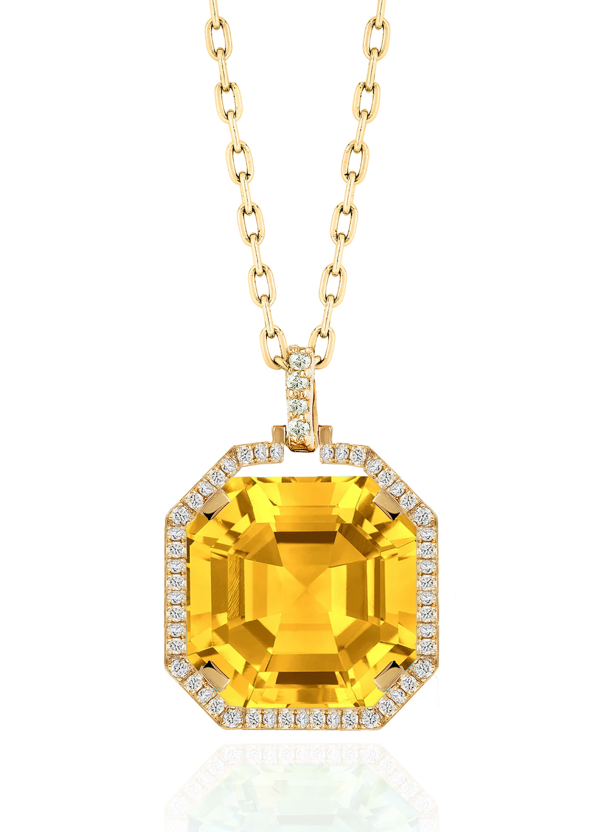 Yellow gold-Citrine